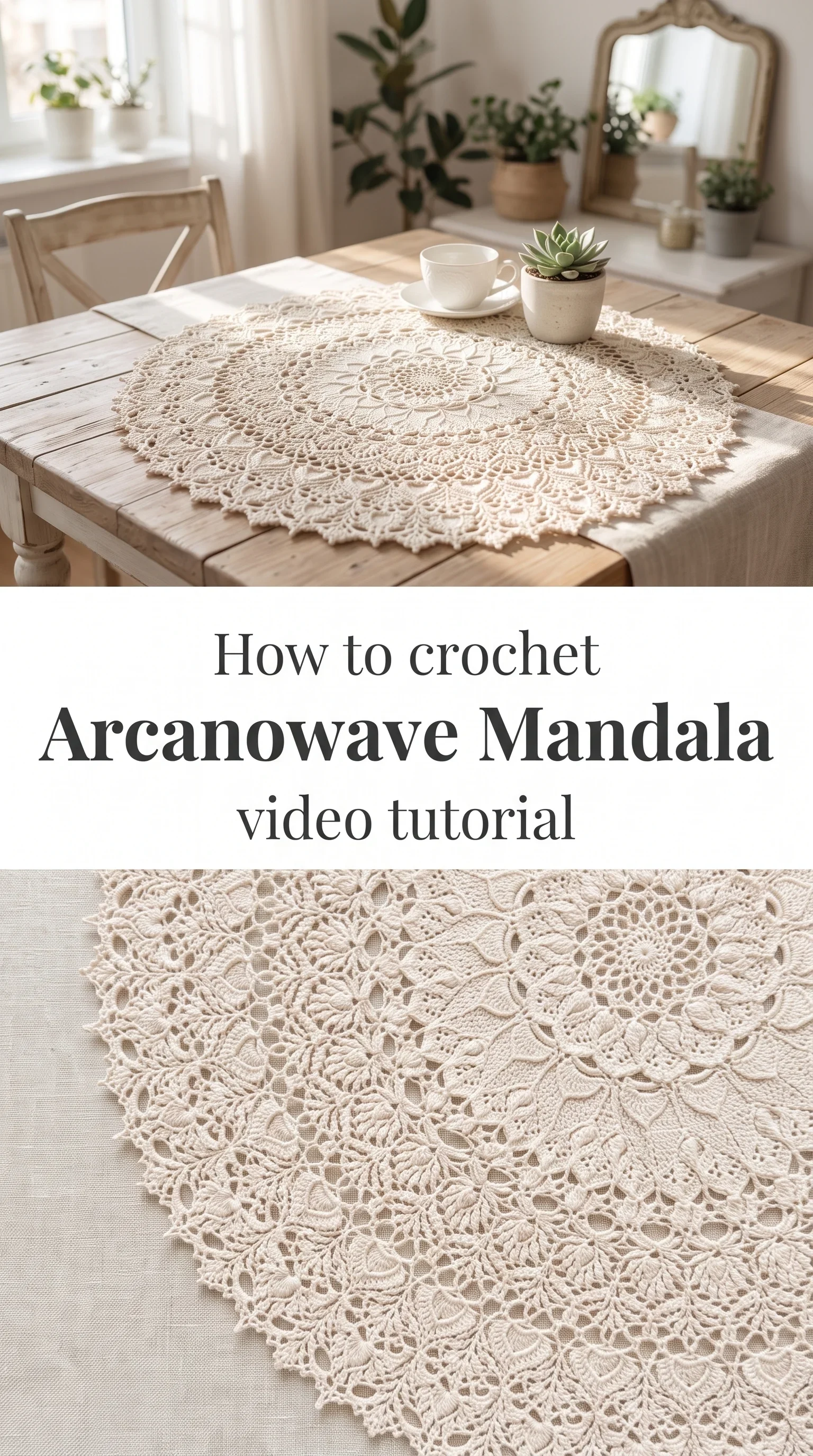 Crochet Arcanowave Mandala: A Stunning Home Décor Piece
