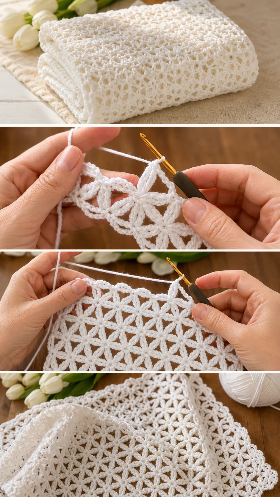 Crochet Baby Blanket: A Gorgeous and Timeless Treasure pattern