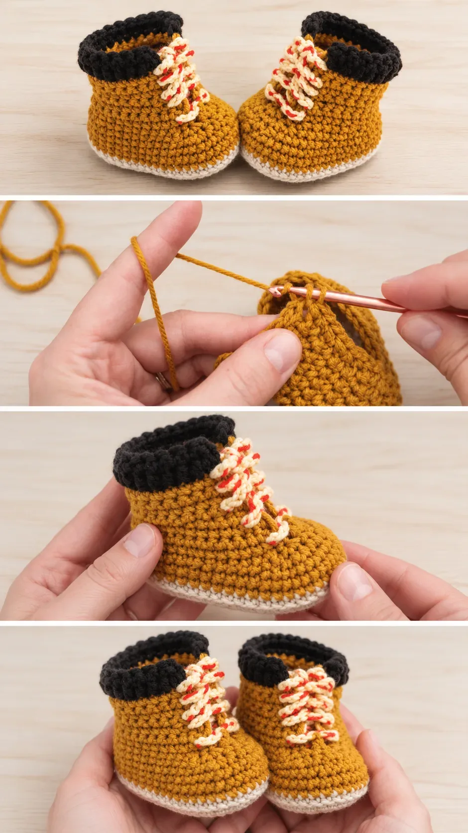 Crochet Baby Boots: A Charming Handmade Treasure pattern