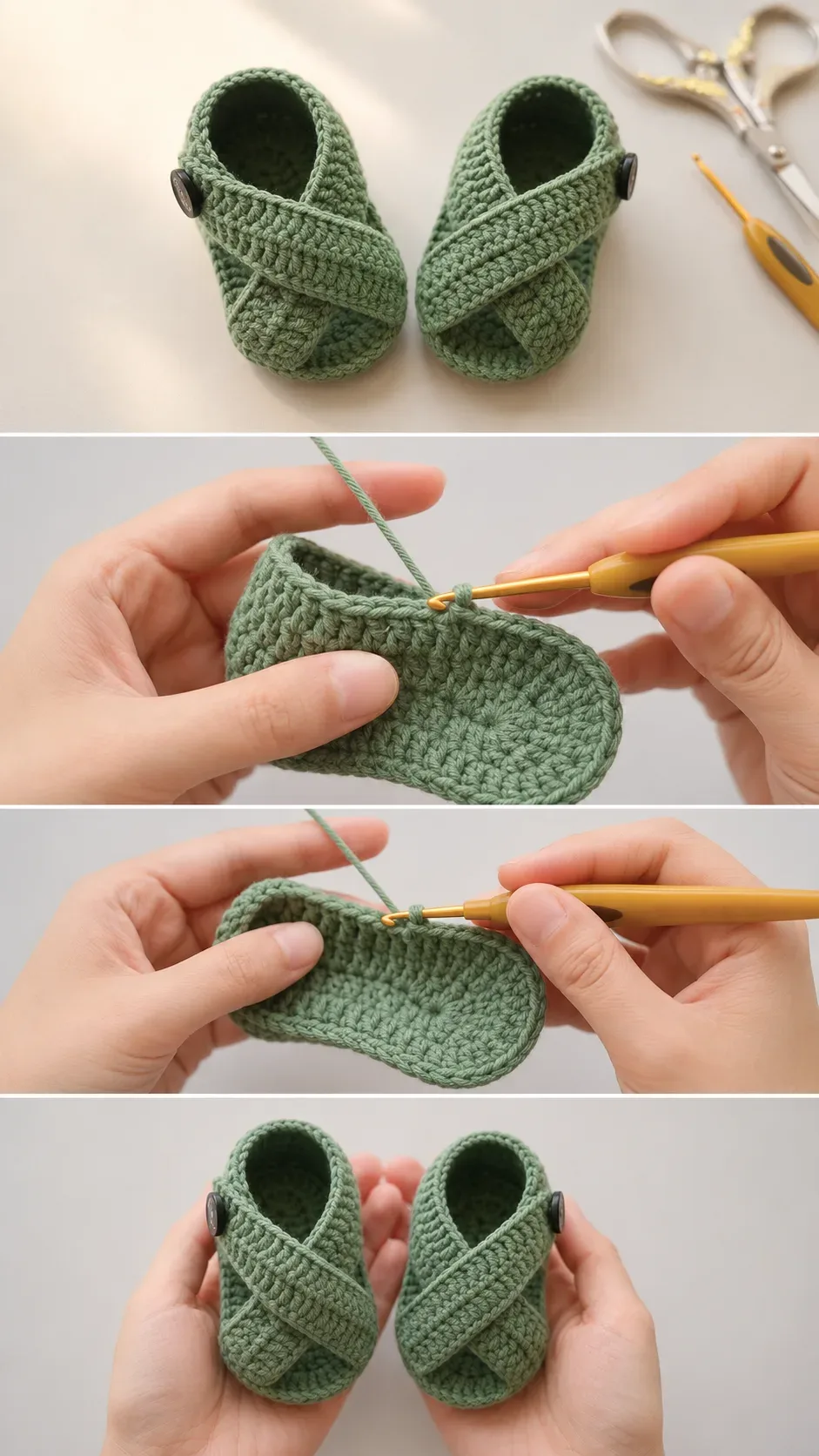 Crochet Baby Sandals: A Sweet and Charming Staple pattern