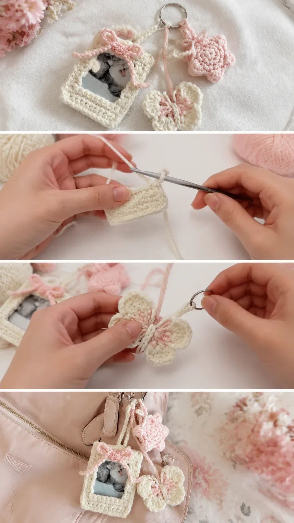 Crochet Bag Charms: A Whimsical Handmade Accent pattern