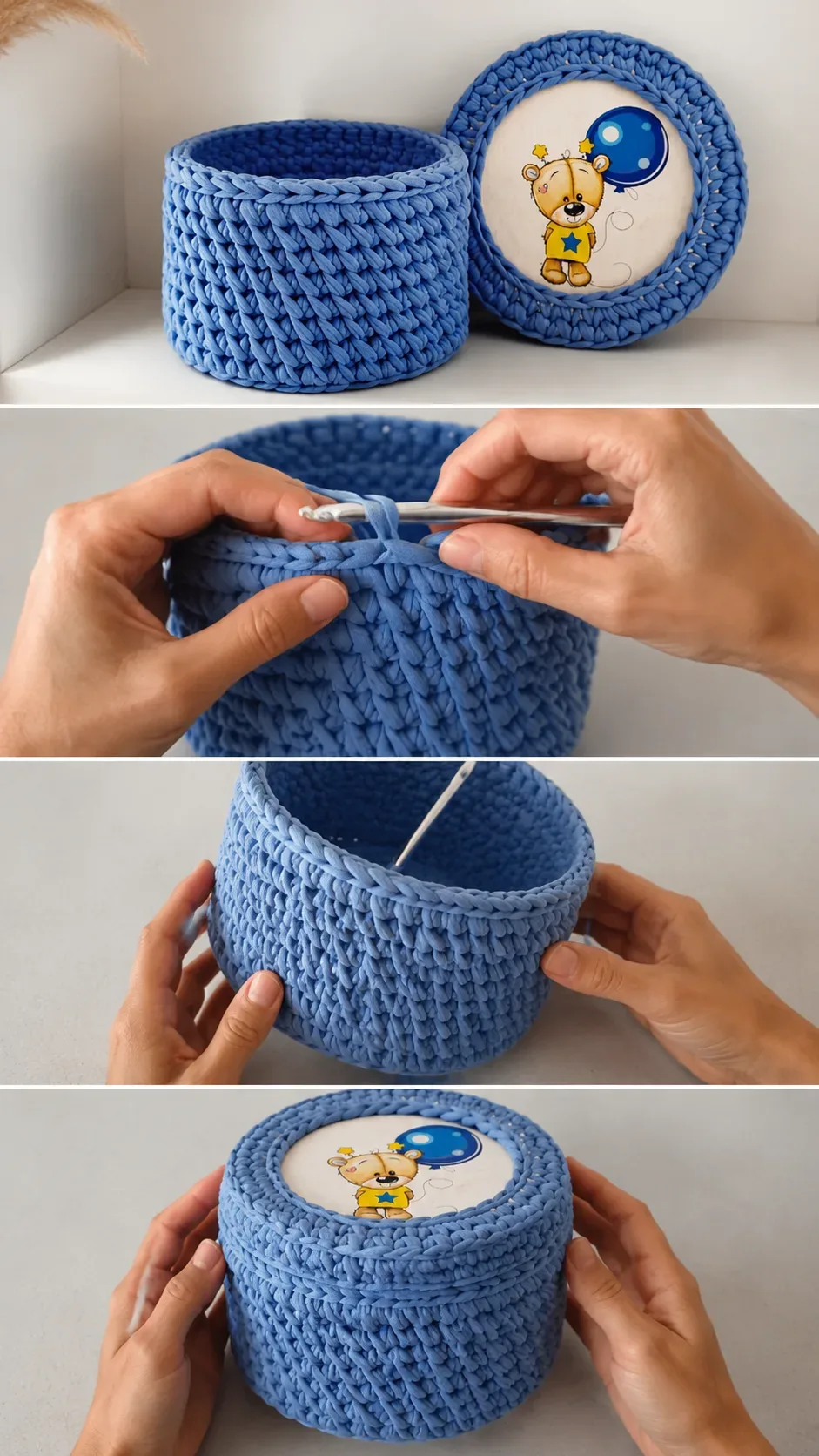 Crochet Basket with Lid: A Charming Handmade Treasure pattern