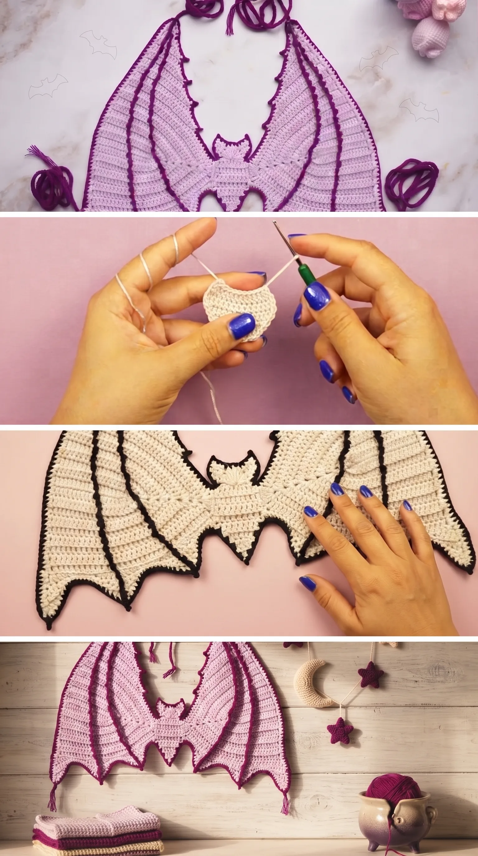 Crochet Bat Bra: A Spooky Halloween Statement pattern