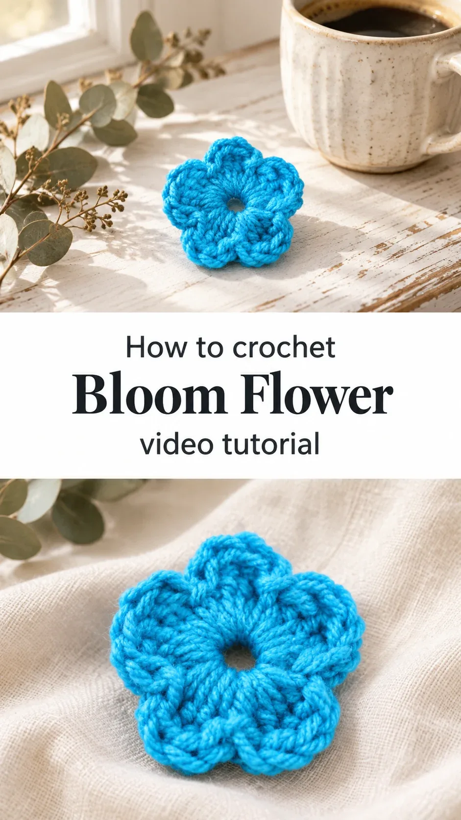 Crochet Bloom Flower: A Charming Handmade Accent