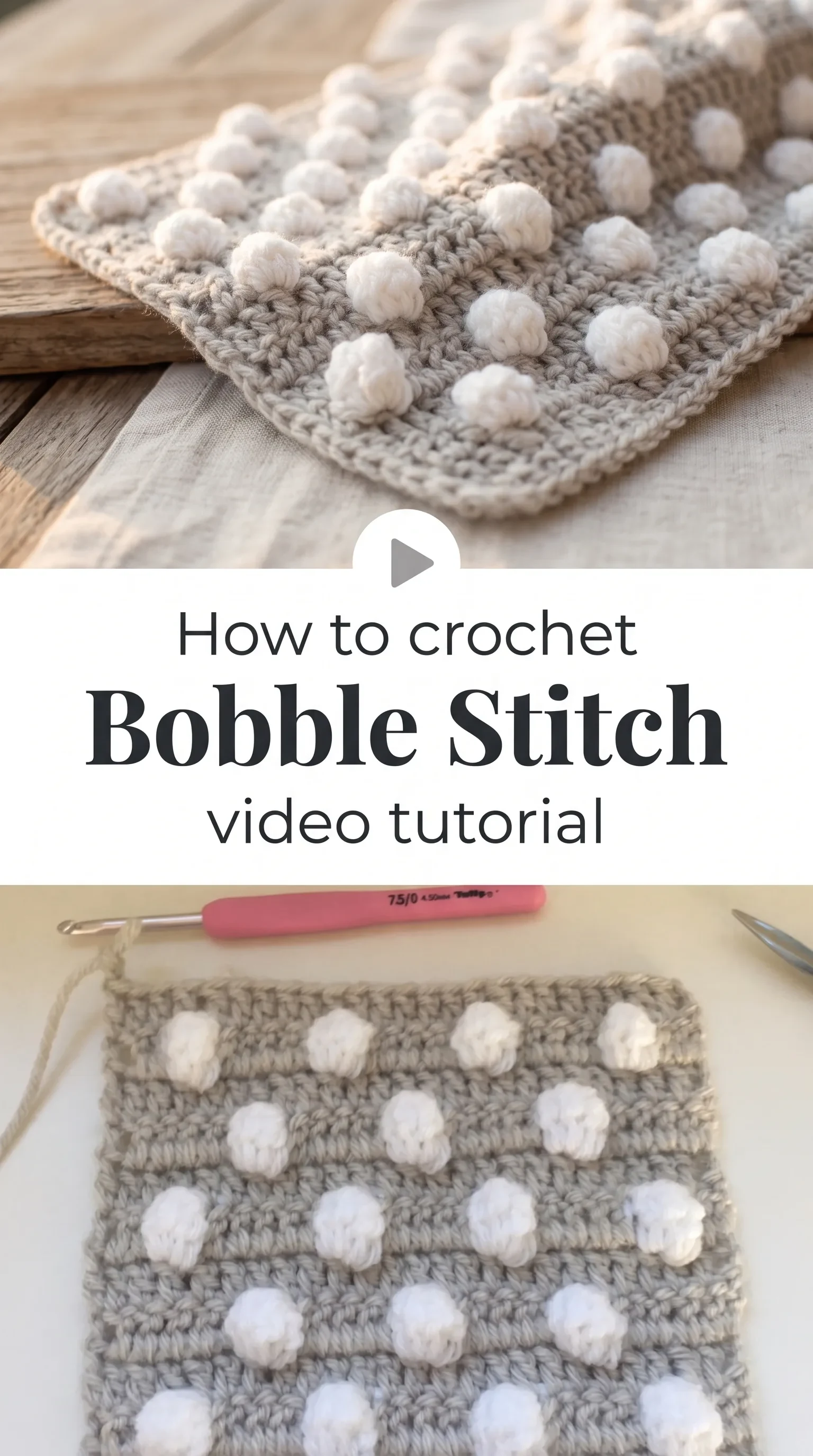 Crochet Bobble Stitch: A Colorful Texture Technique