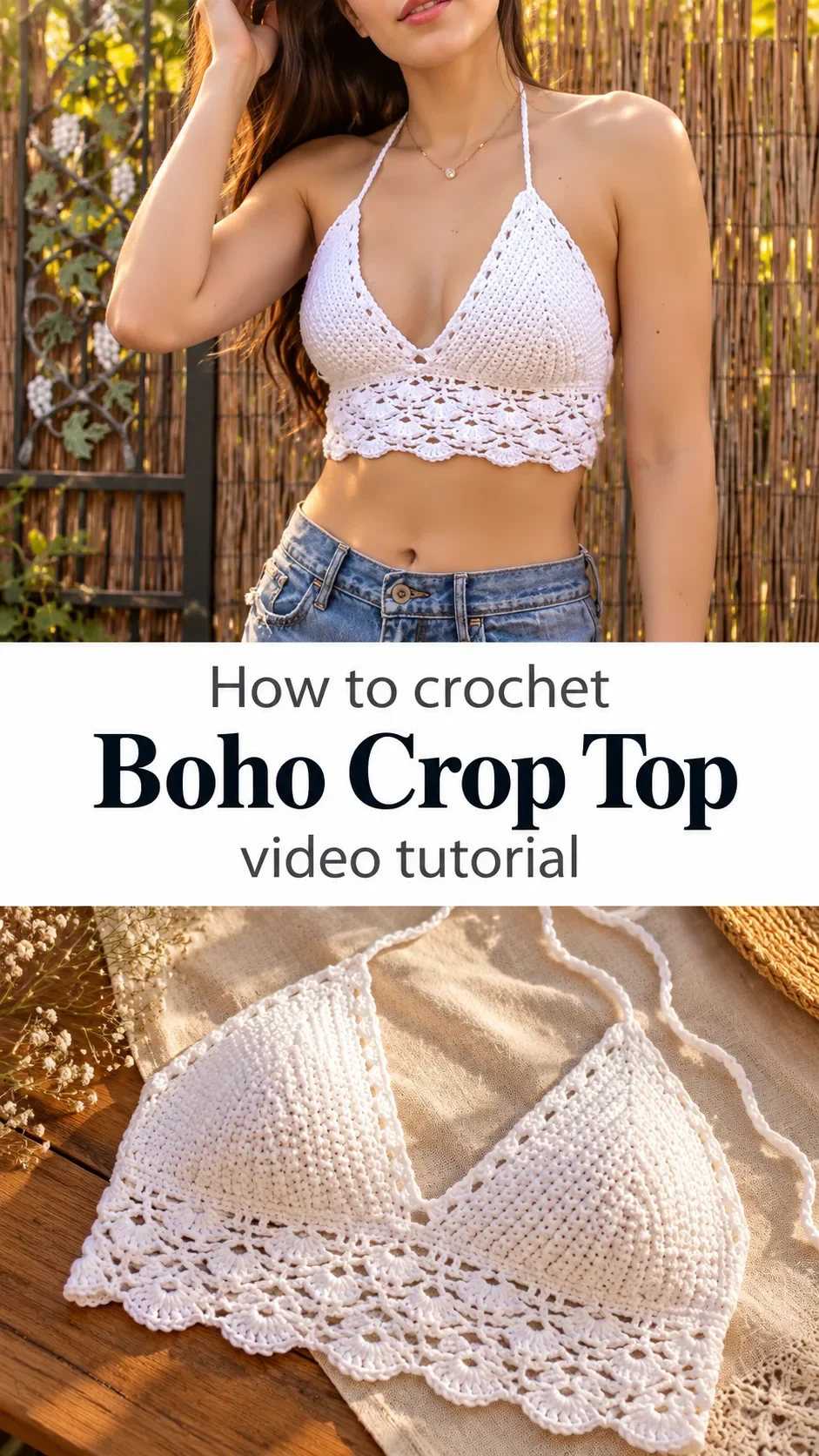Crochet Boho Crop Top: A Breezy Summer Essential