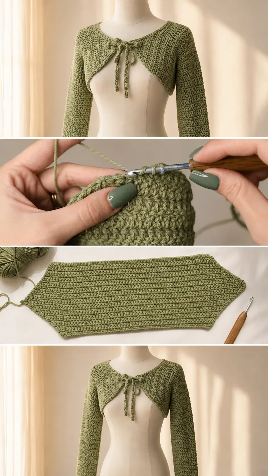 Crochet Bolero Shrug: A Chic and Timeless Layer pattern