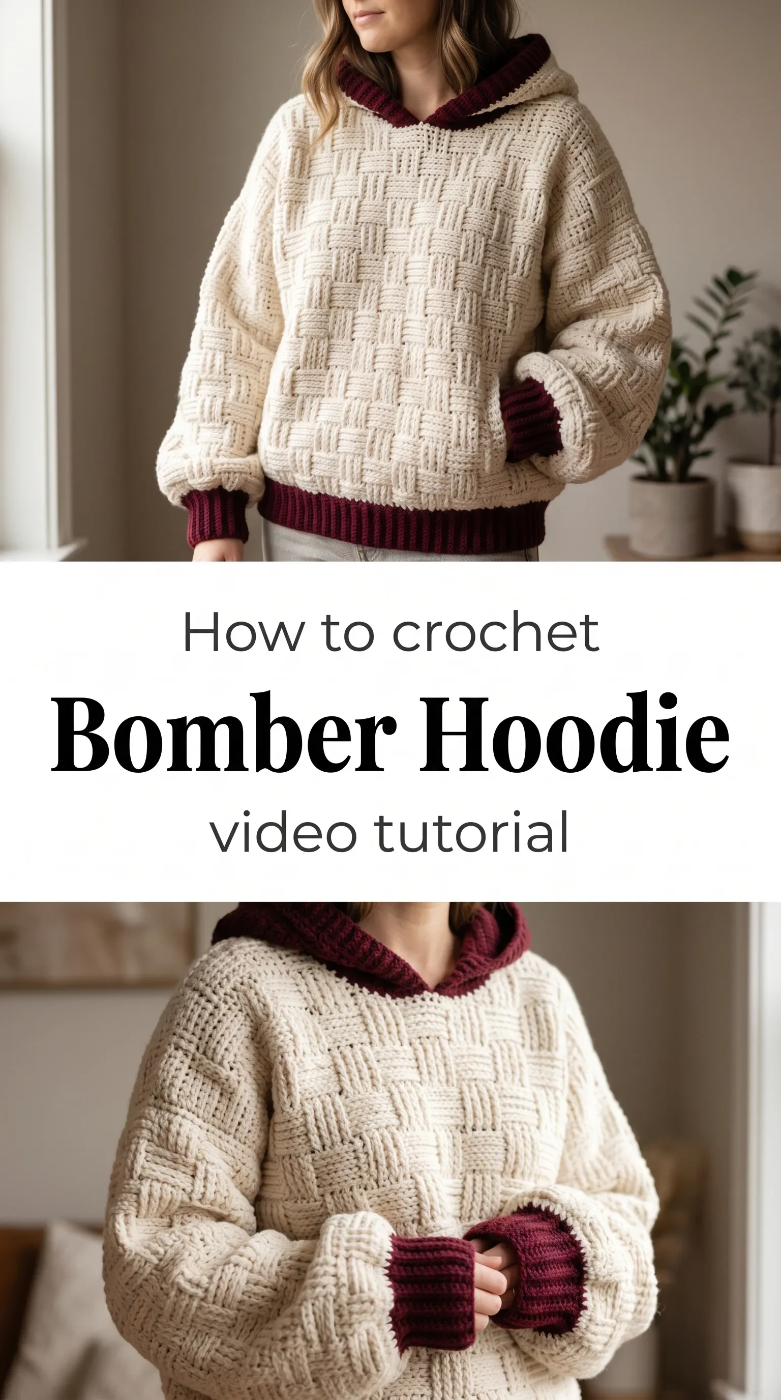 Crochet Bomber Hoodie: A Trendy Layering Essential
