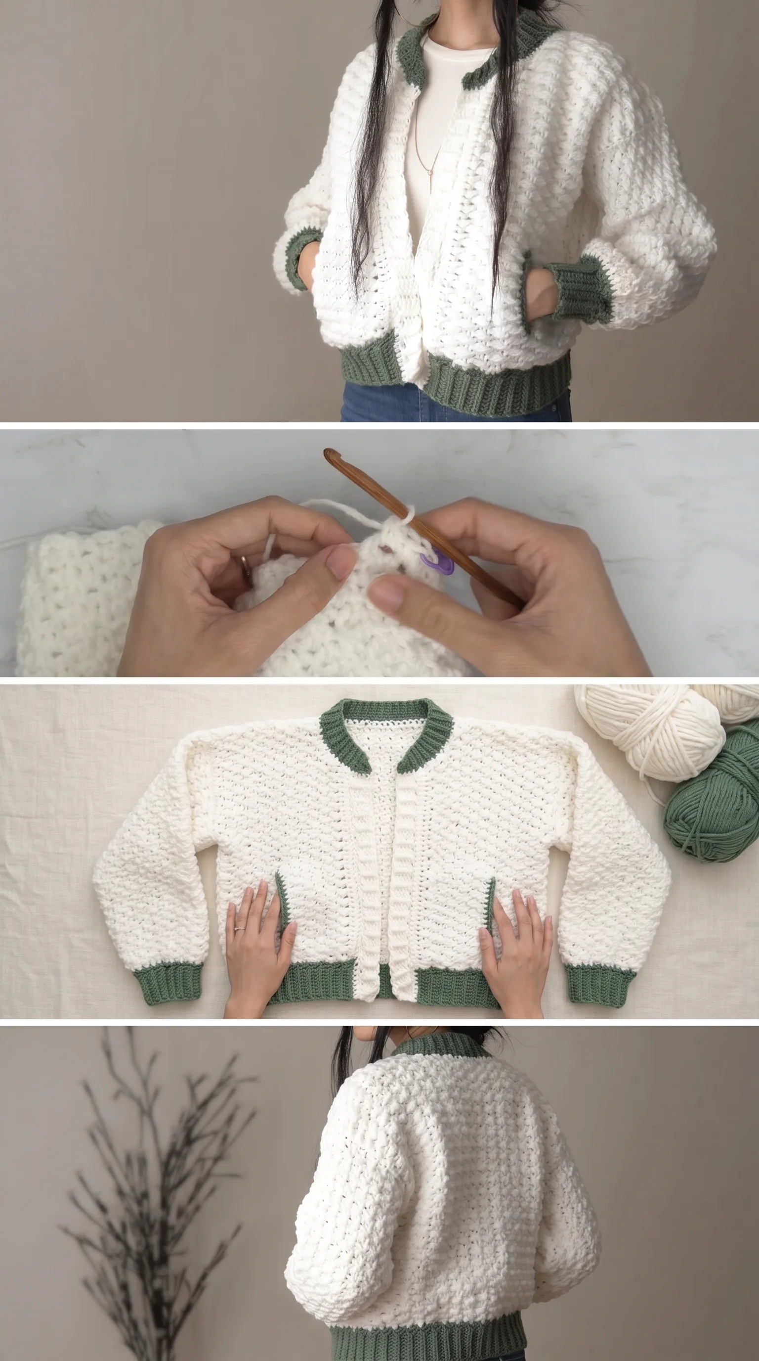 Crochet Bomber Jacket: A Modern Wardrobe Essential pattern