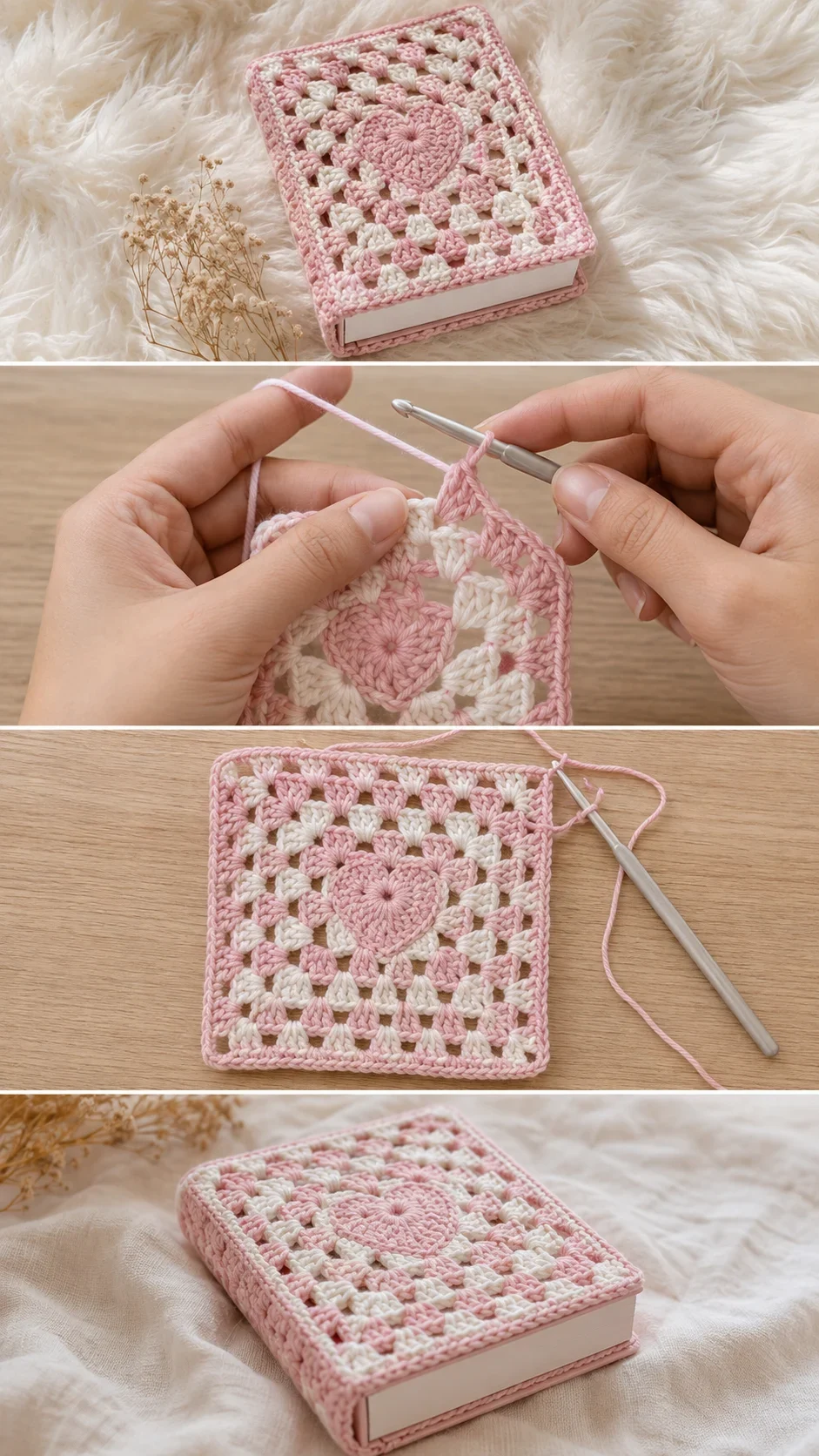 Crochet Book Cover: A Charming and Whimsical Keepsake pattern