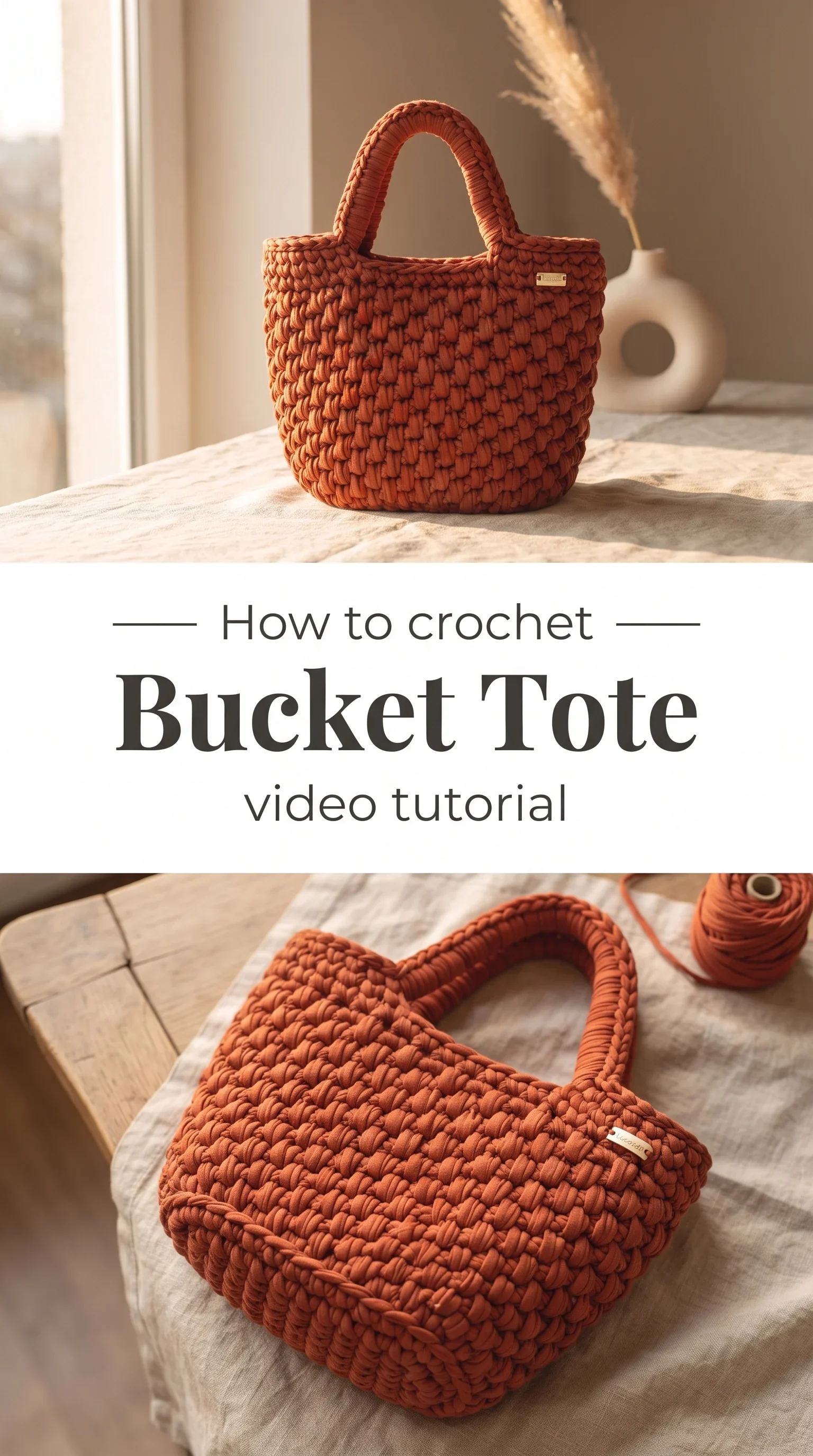 Crochet Bucket Tote: A Chic Everyday Essential