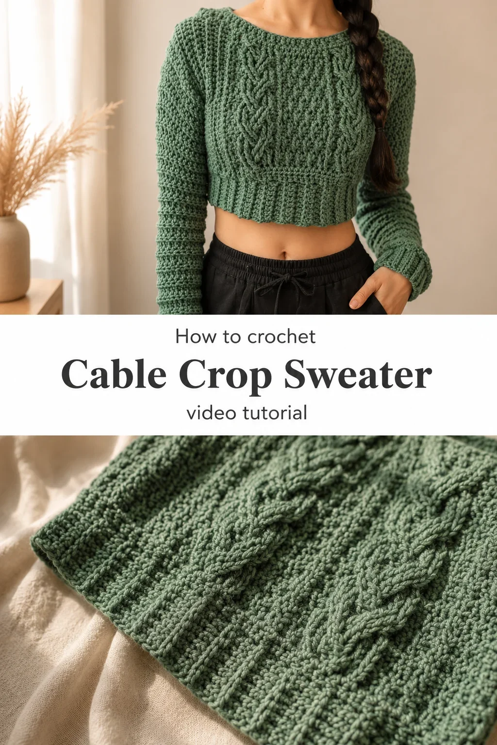 Crochet Cable Hoodie: A Bold and Cozy Statement