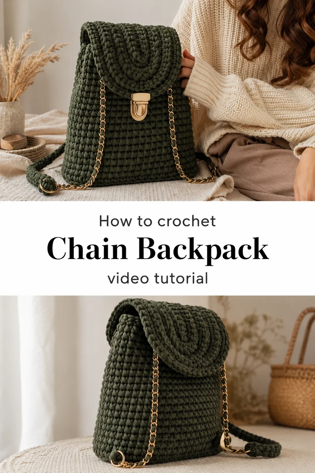 Crochet Chain Backpack: A Chic and Timeless Accessory