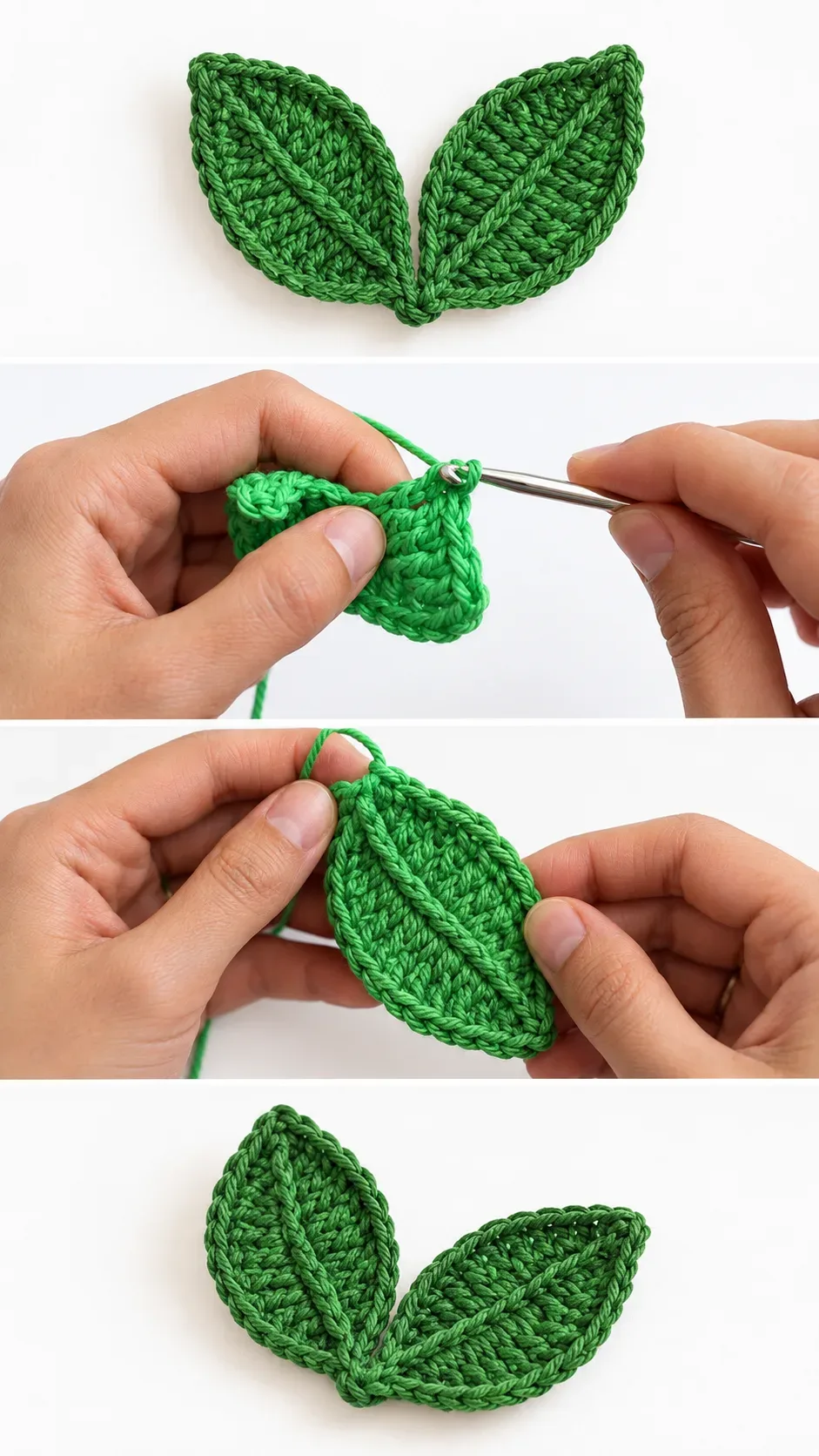 Crochet Cherry Leaf: A Delicate Natural Accent pattern