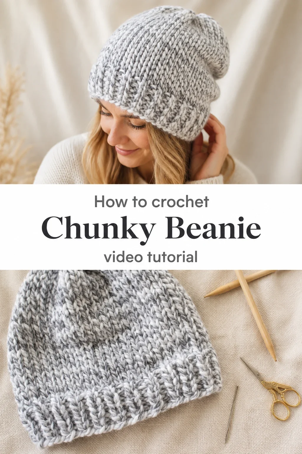 Crochet Chunky Beanie: A Warm and Timeless Classic