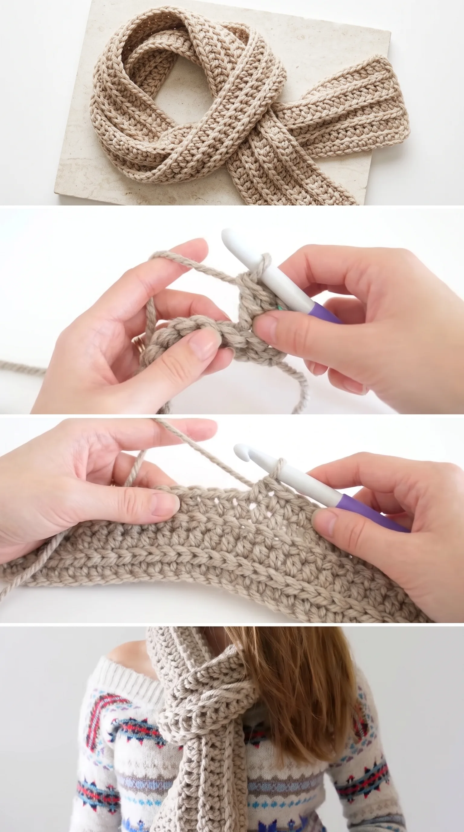 Crochet Classic Scarf: A Timeless Wardrobe Essential pattern