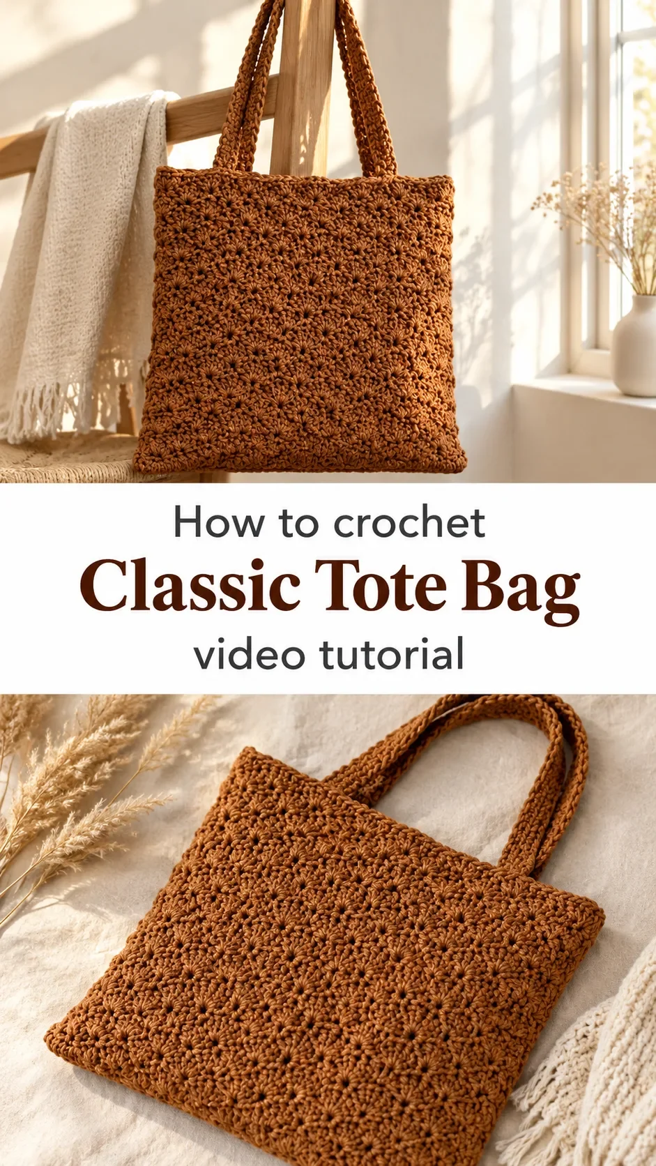Crochet Classic Tote Bag: A Chic Everyday Essential