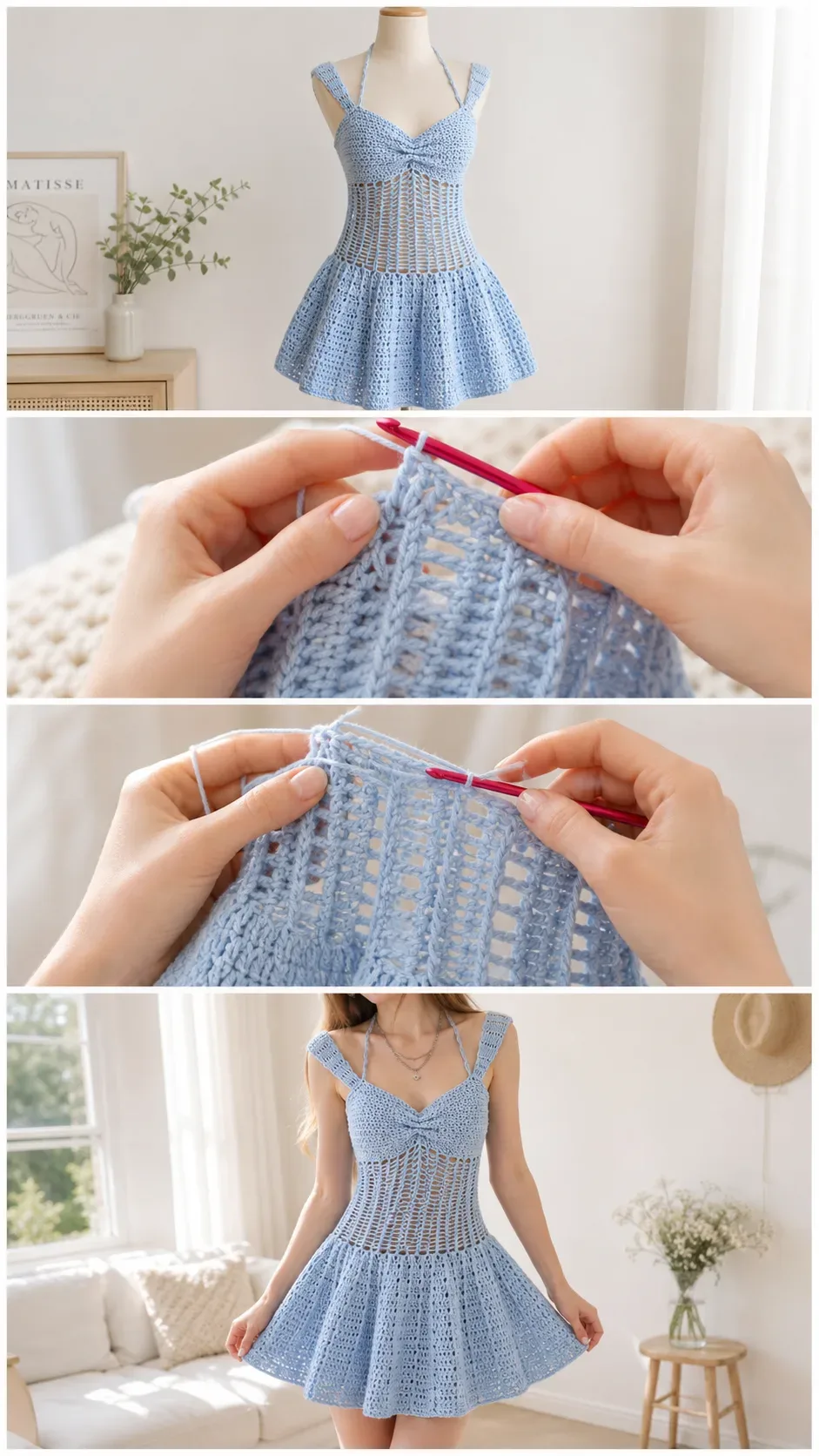 Crochet Coquette Dress: A Dreamy and Feminine Classic pattern