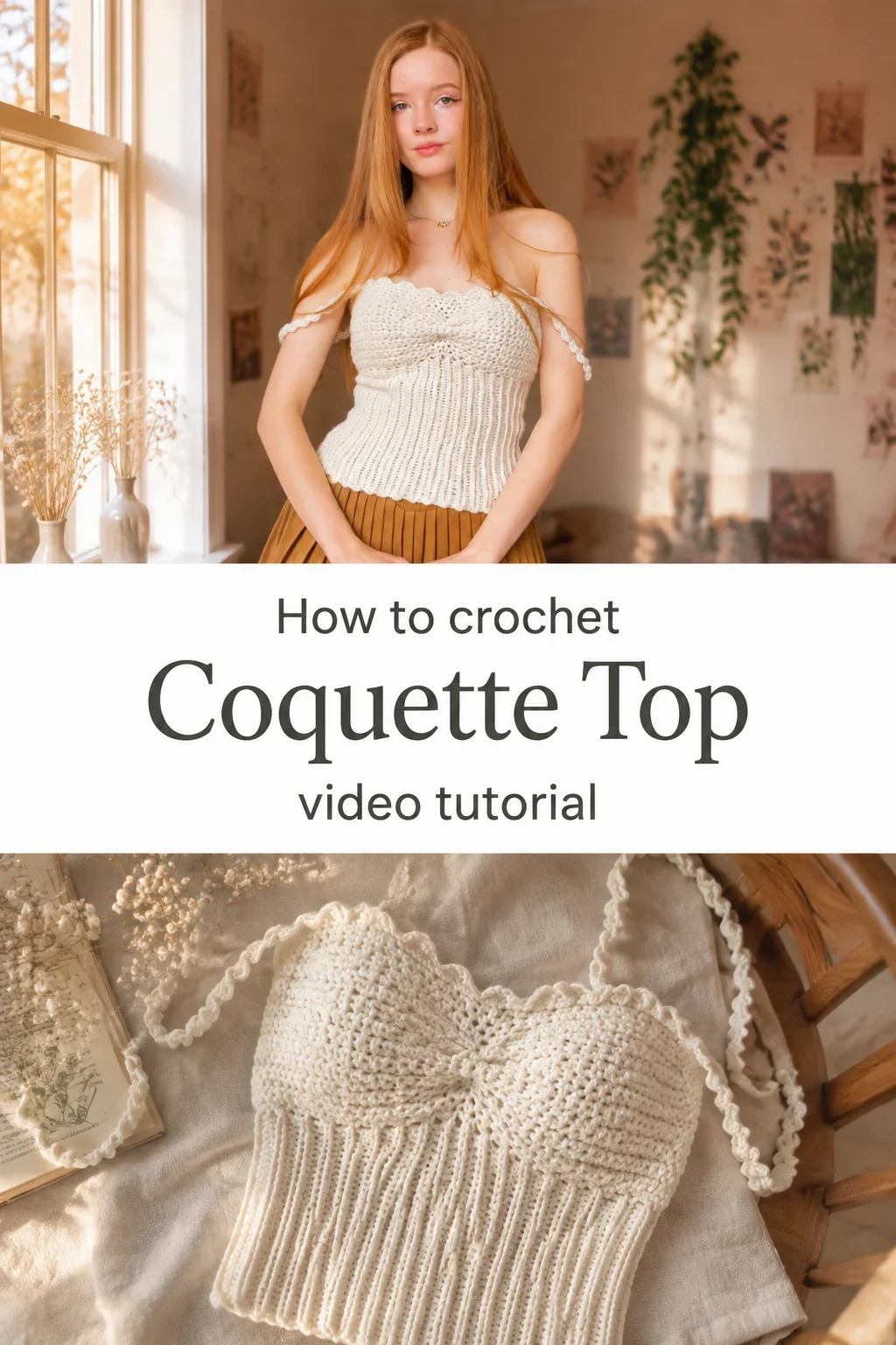 Crochet Coquette Top: A Charming Feminine Staple