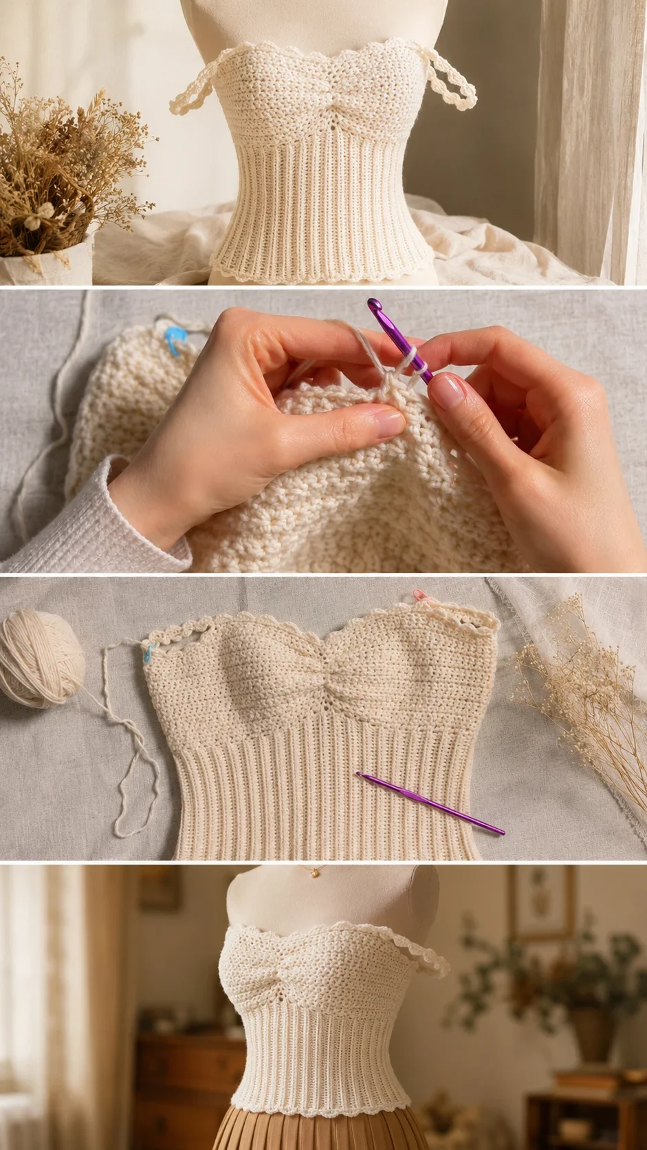 Crochet Coquette Top: A Charming Feminine Staple pattern