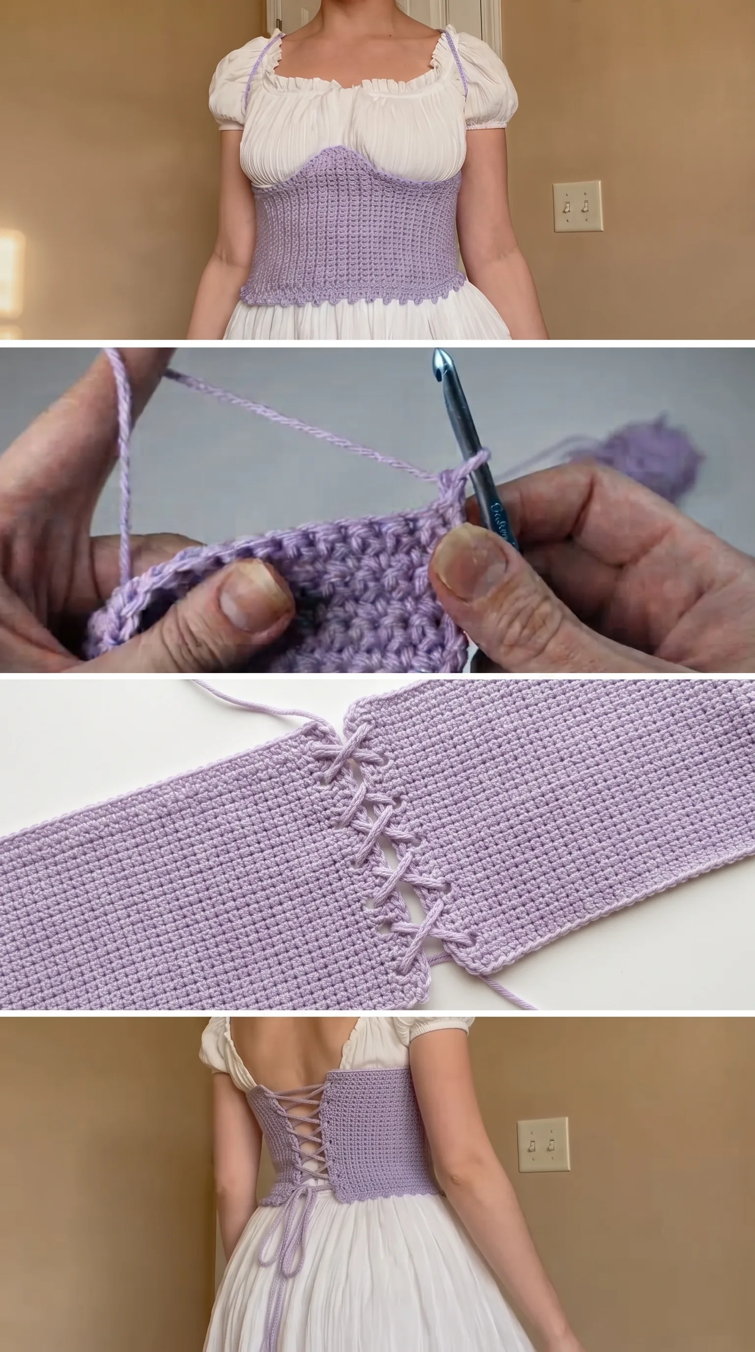 Crochet Corset Belt: A Romantic Vintage Accent pattern