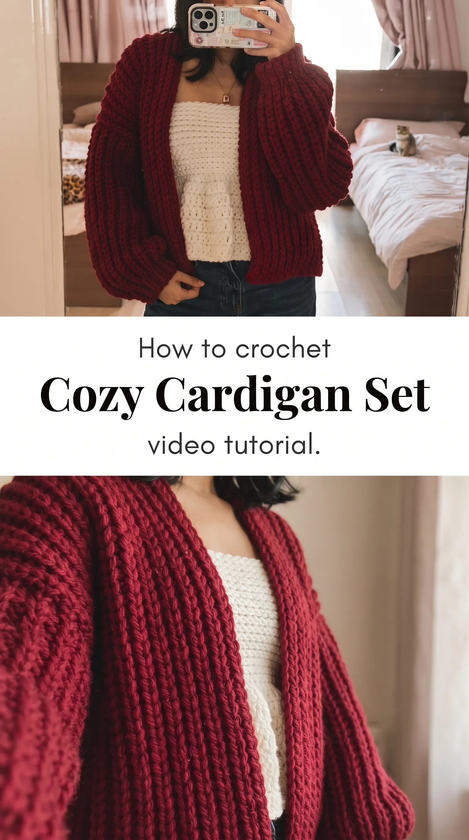 Crochet Cozy Cardigan Set: A Versatile Wardrobe Essential