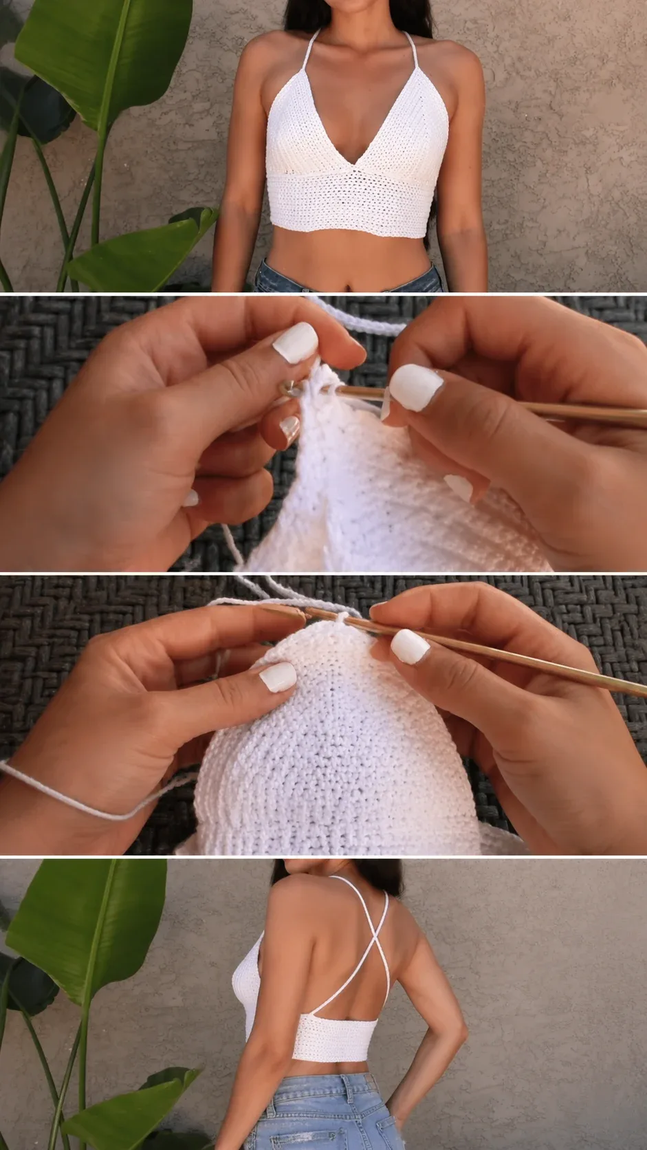 Crochet Crossback Bralette: A Chic Summer Essential pattern