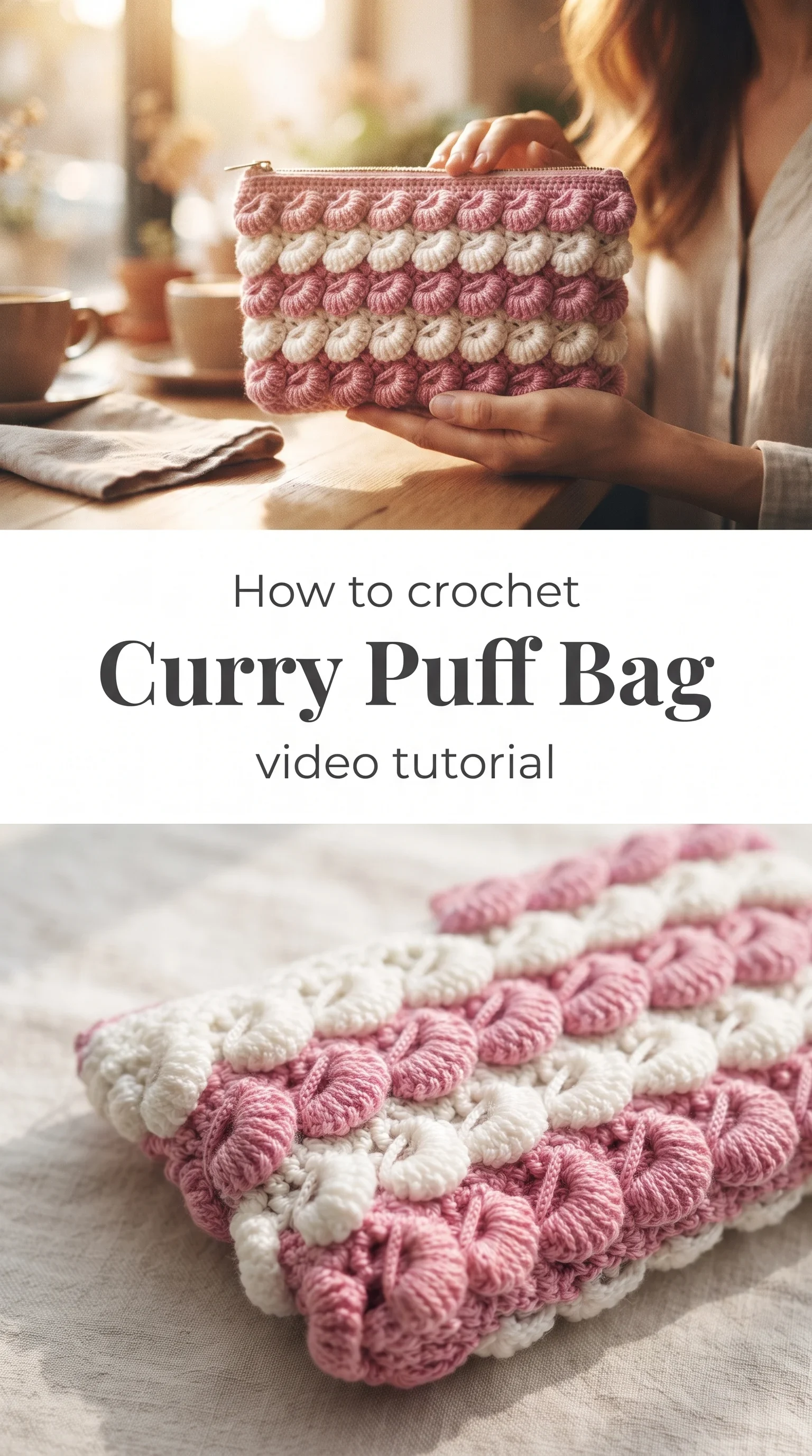 Crochet Curry Puff Bag: A Textured 3D Accessory