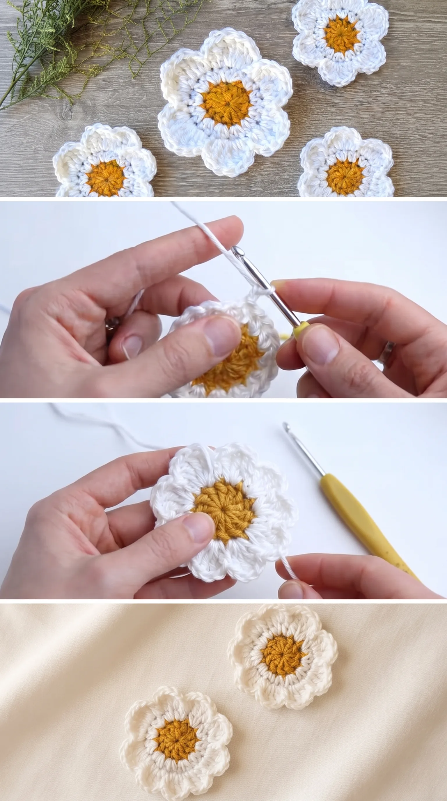 Crochet Daisy Flower: A Charming Floral Accent pattern