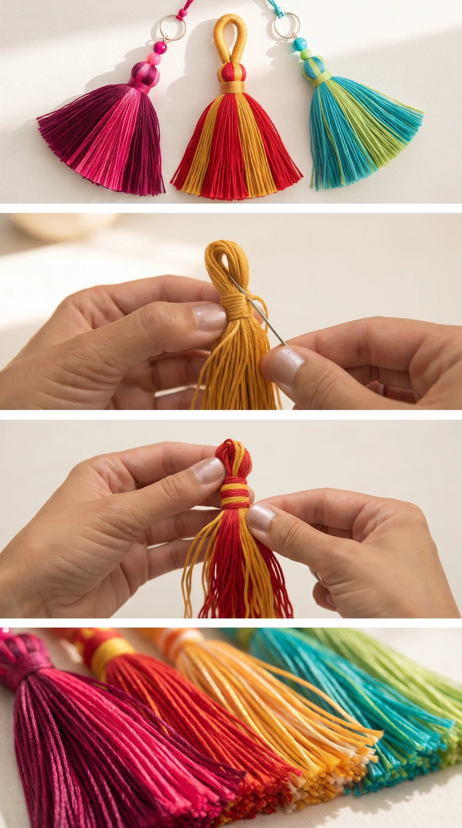 Crochet Decorative Tassels: A Colorful Handmade Accent pattern