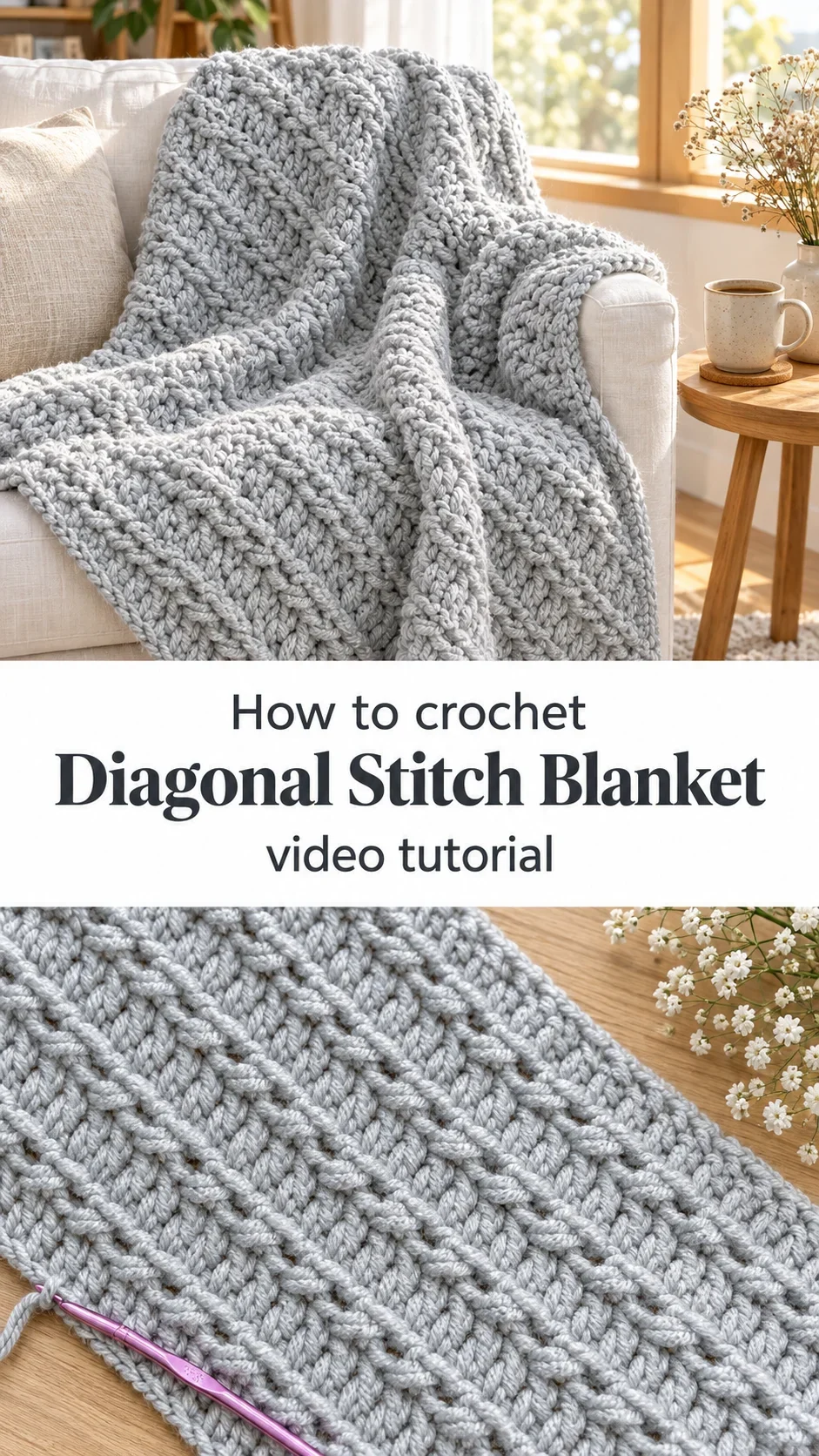 Crochet Diagonal Stitch Blanket: A Timeless Handmade Treasure
