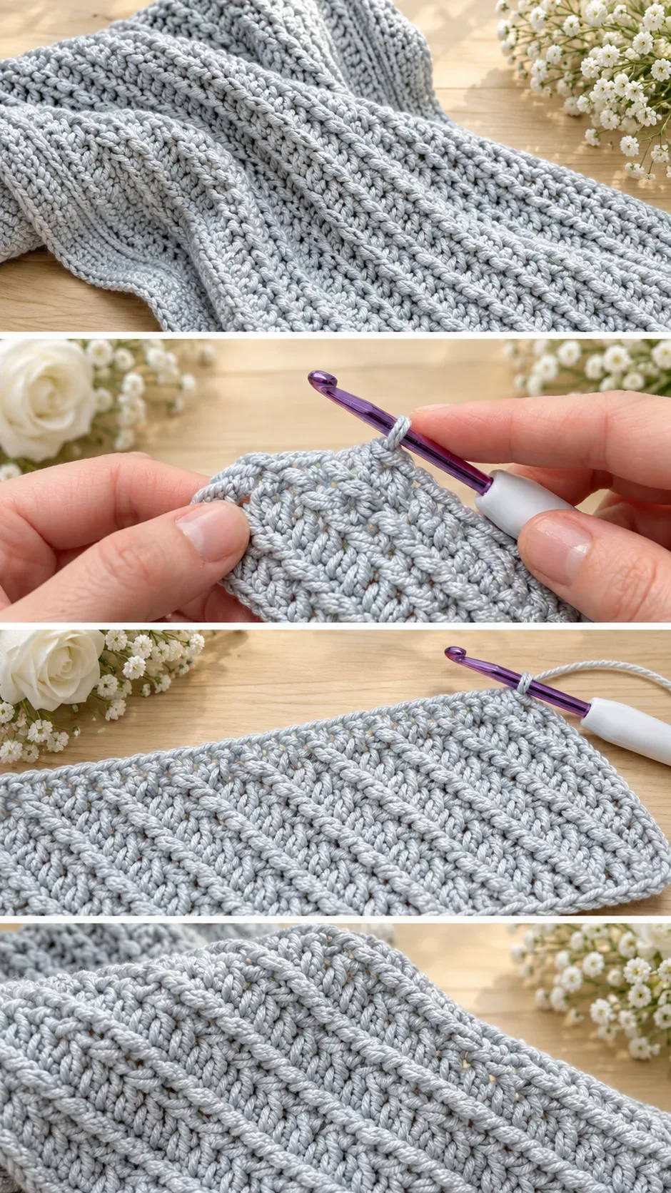 Crochet Diagonal Stitch Blanket: A Timeless Handmade Treasure pattern