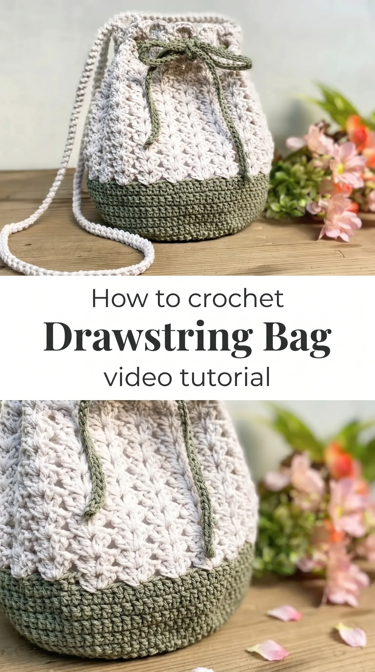 Crochet Drawstring Bag: A Charming Everyday Essential
