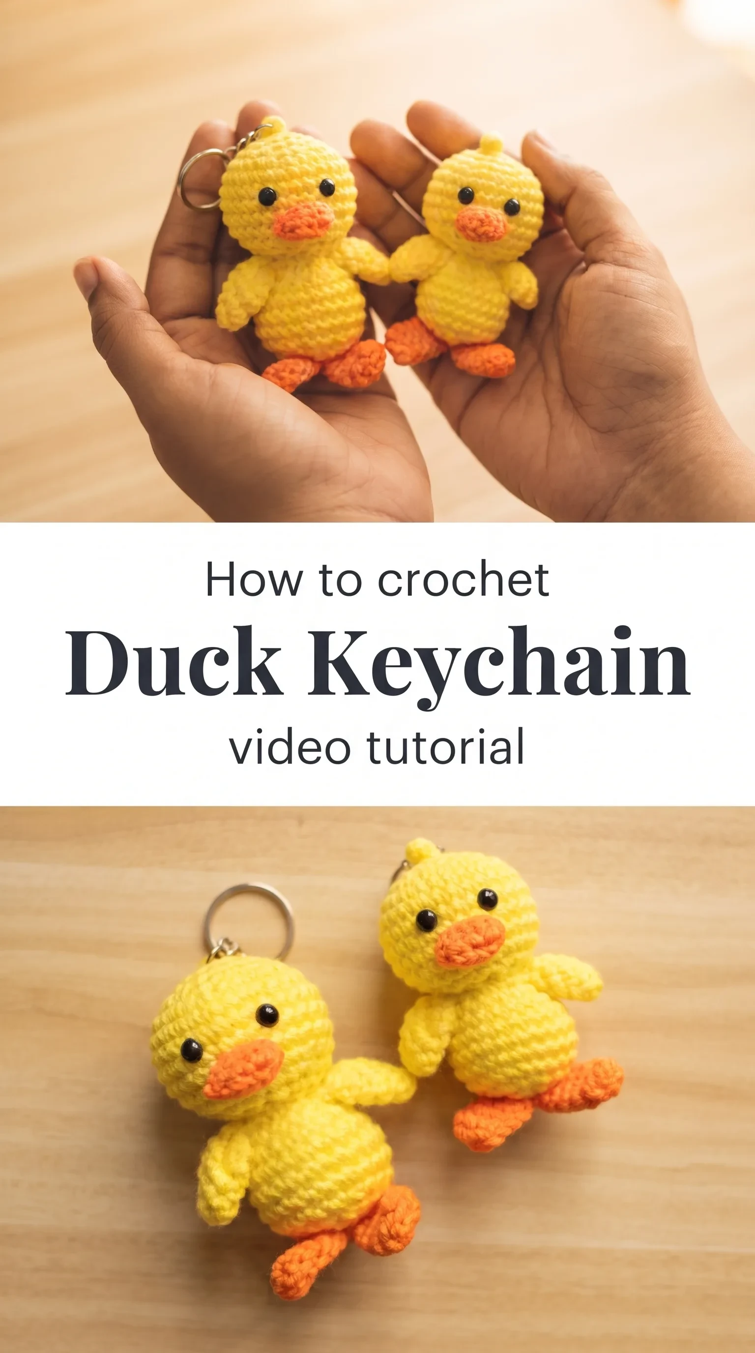 Crochet Duck Keychain: A Charming Handmade Accessory