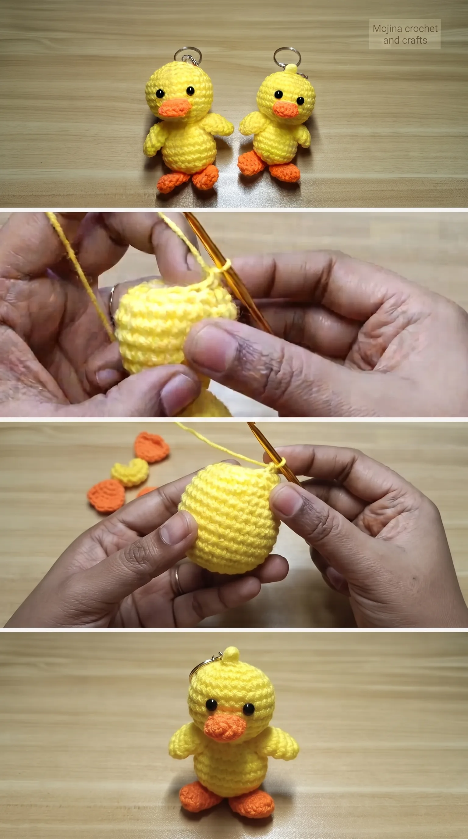 Crochet Duck Keychain: A Charming Handmade Accessory pattern
