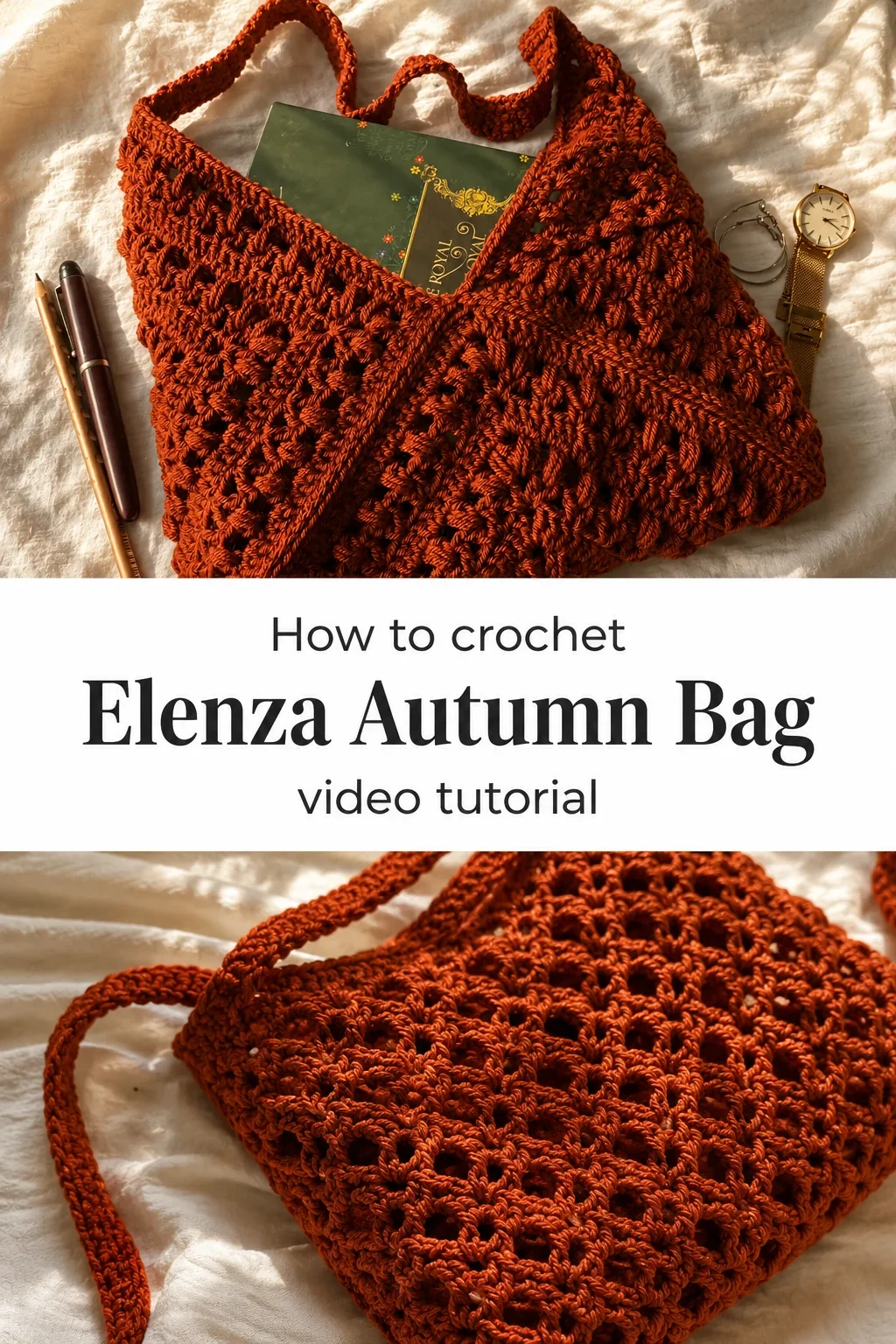Crochet Elenza Autumn Bag: A Chic Boho Essential