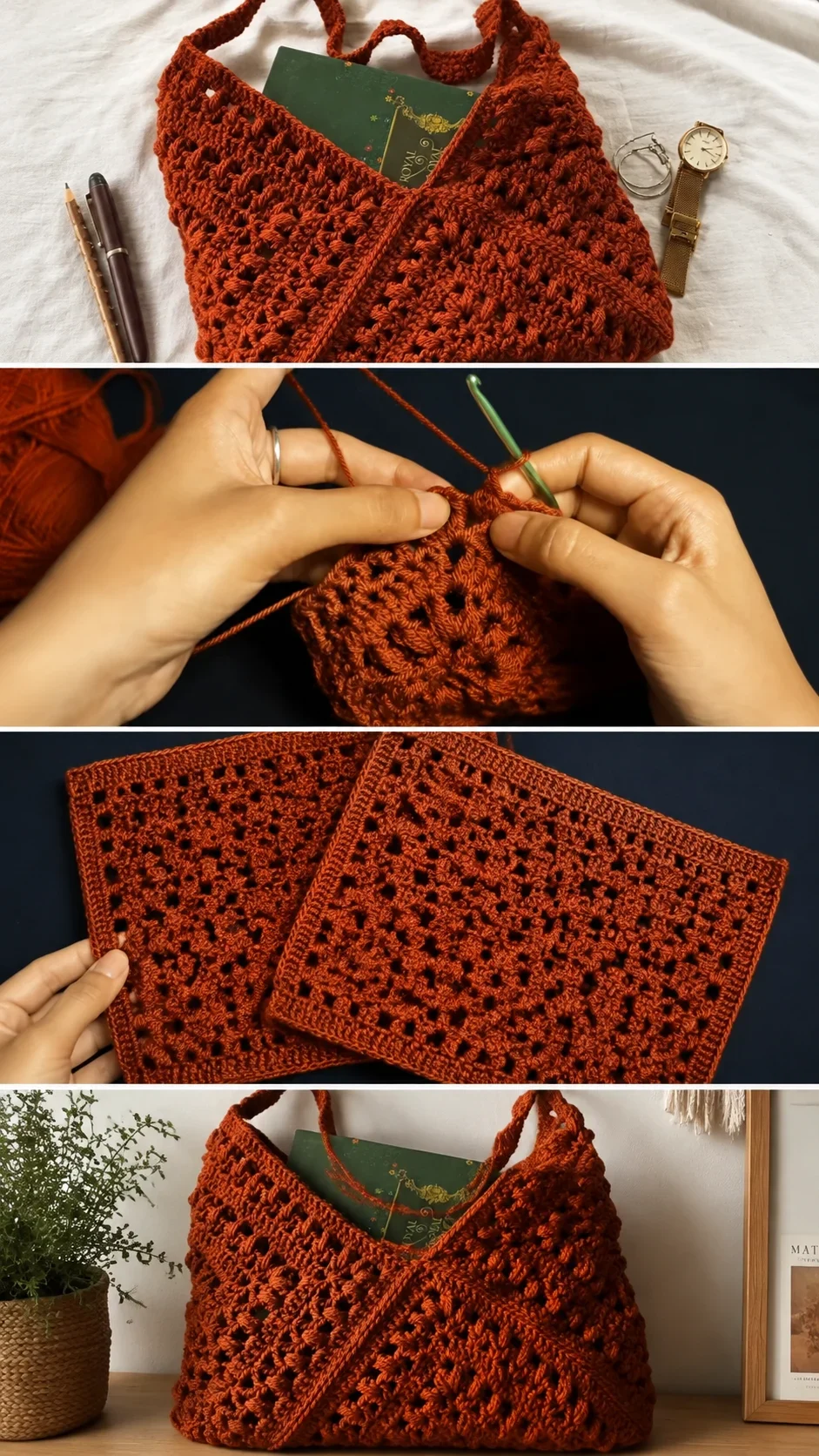 Crochet Elenza Autumn Bag: A Chic Boho Essential pattern