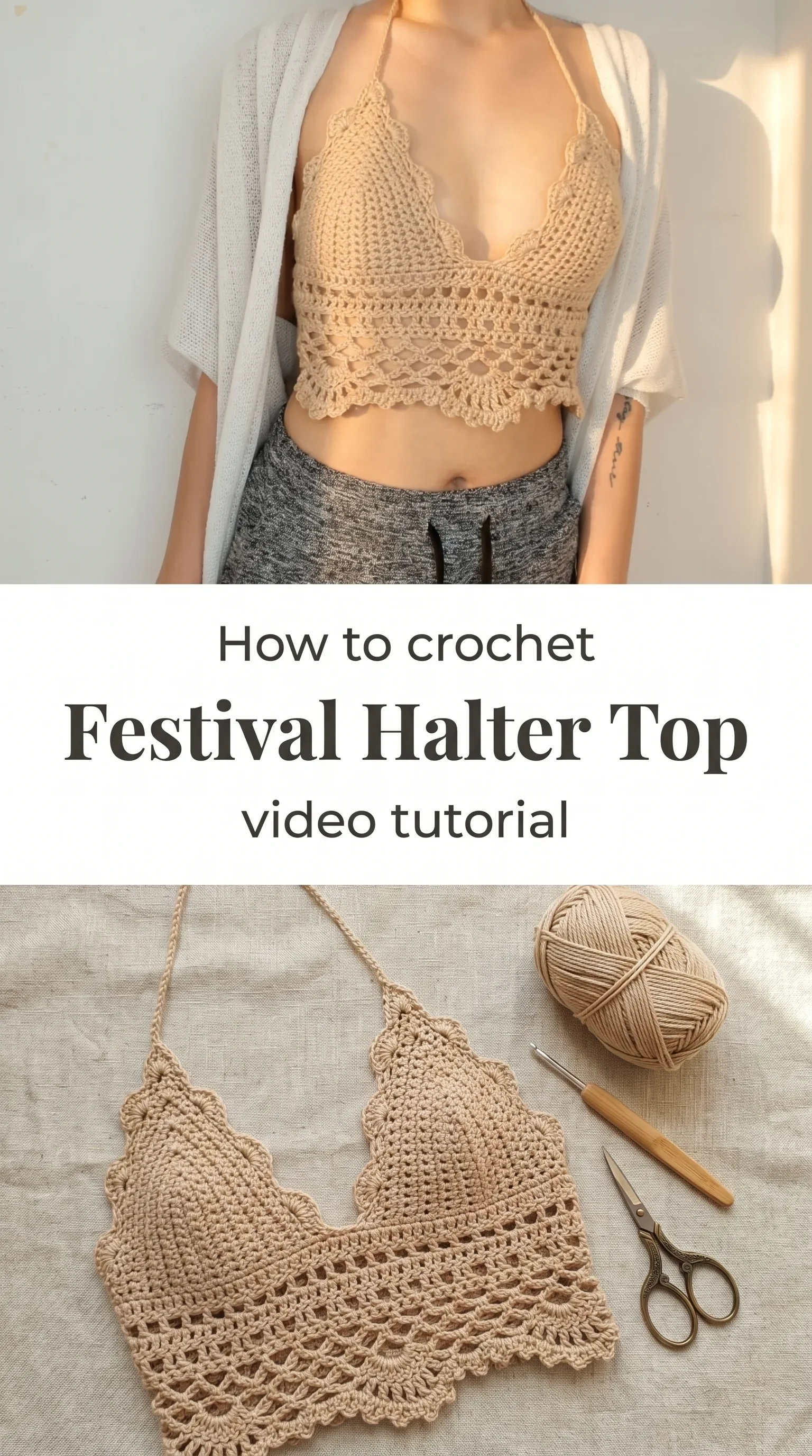 Crochet Festival Halter Top: A Bohemian Summer Essential