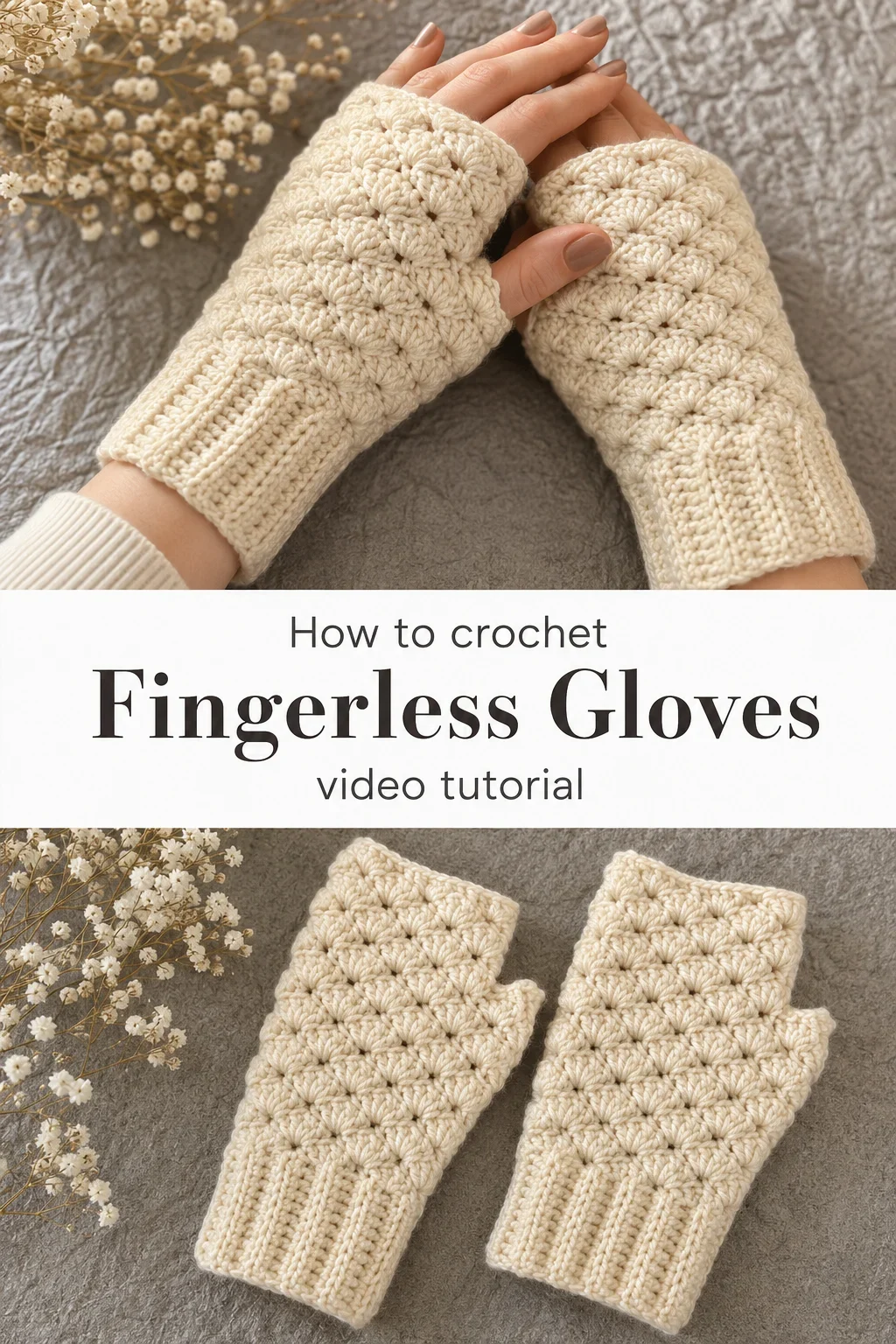 Crochet Fingerless Gloves: A Warm and Elegant Staple