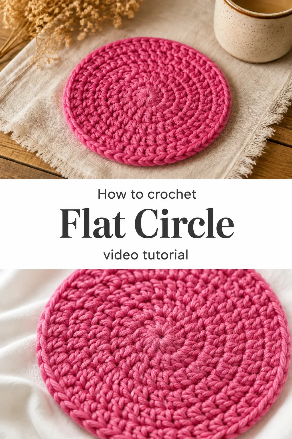 Crochet Flat Circle: A Simple Timeless Classic