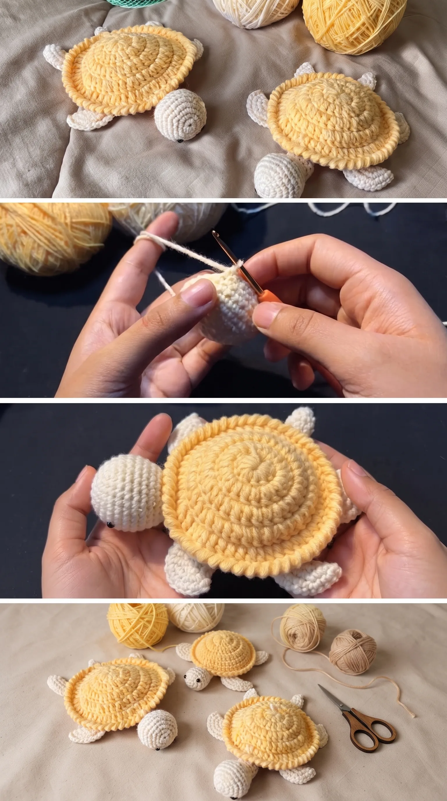 Crochet Flipping Turtle Coaster: A Playful Home Accent pattern