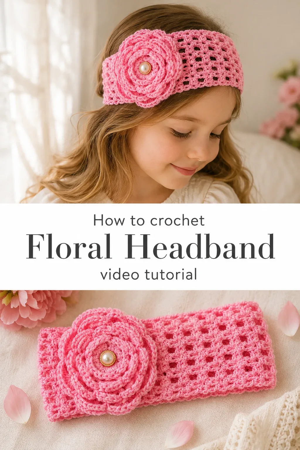 Crochet Floral Headband: A Sweet and Charming Accent