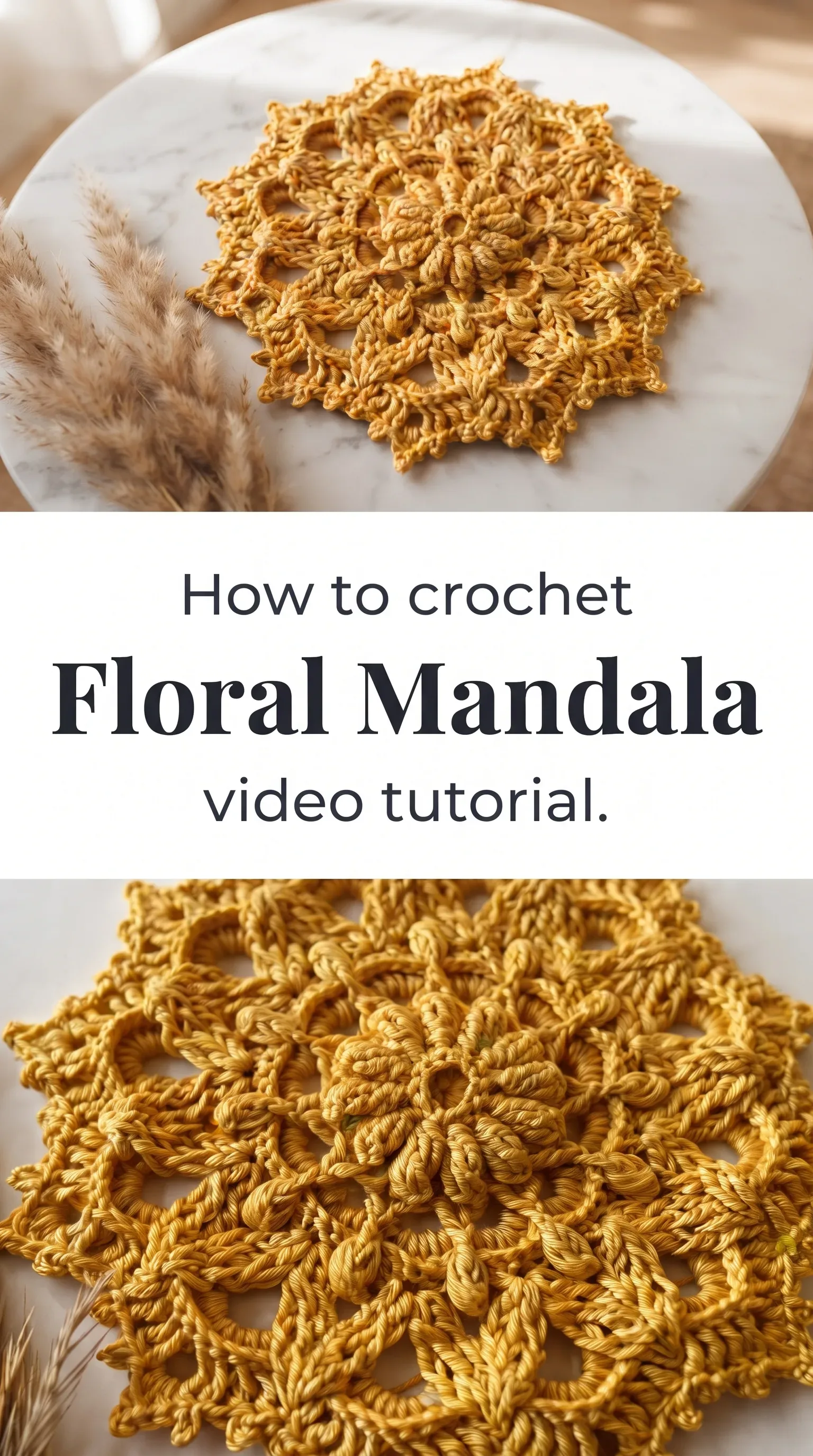Crochet Floral Mandala: A Stunning Decorative Piece