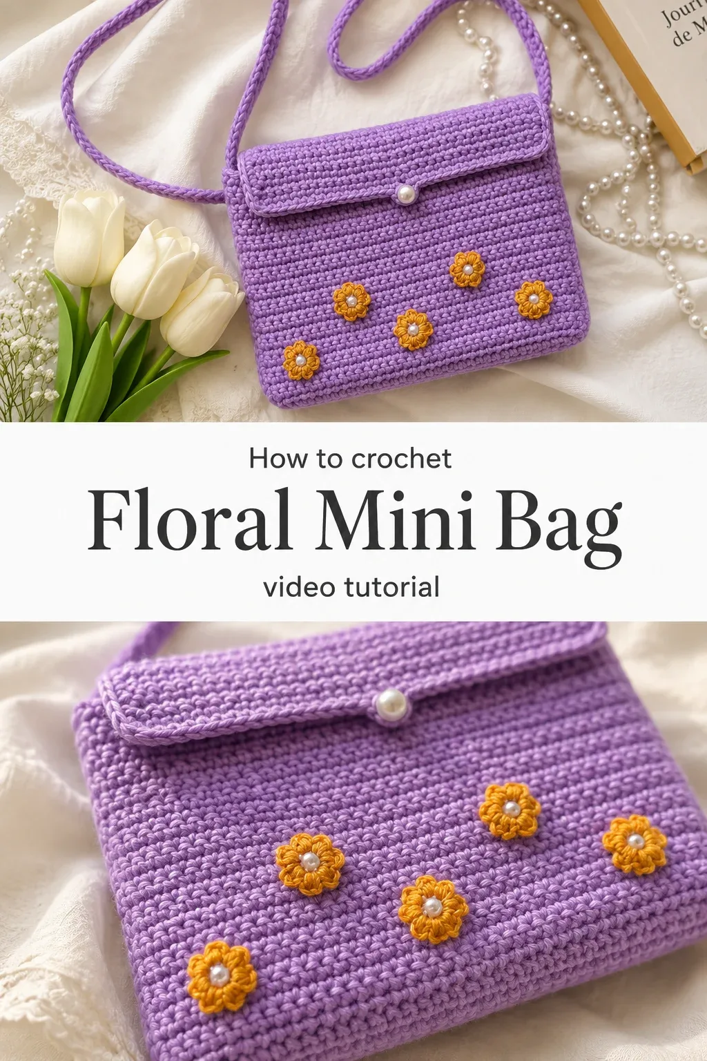 Crochet Floral Mini Bag: A Chic and Charming Accessory