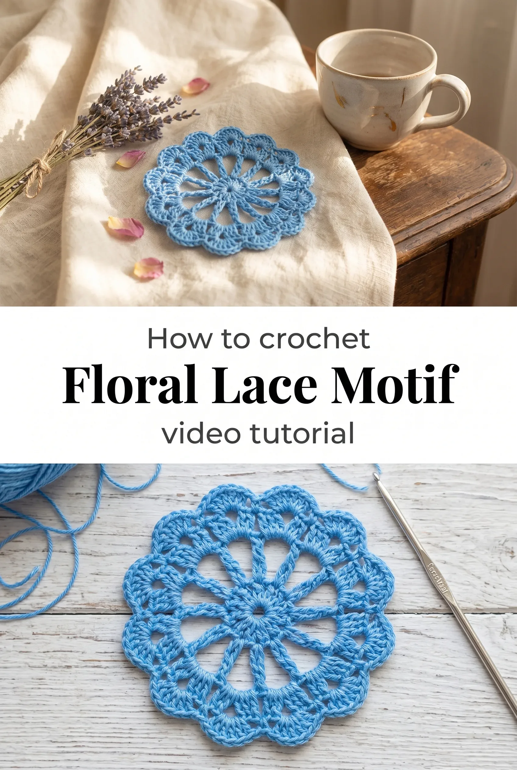 Crochet Floral Motif: A Delicate Lace Heirloom