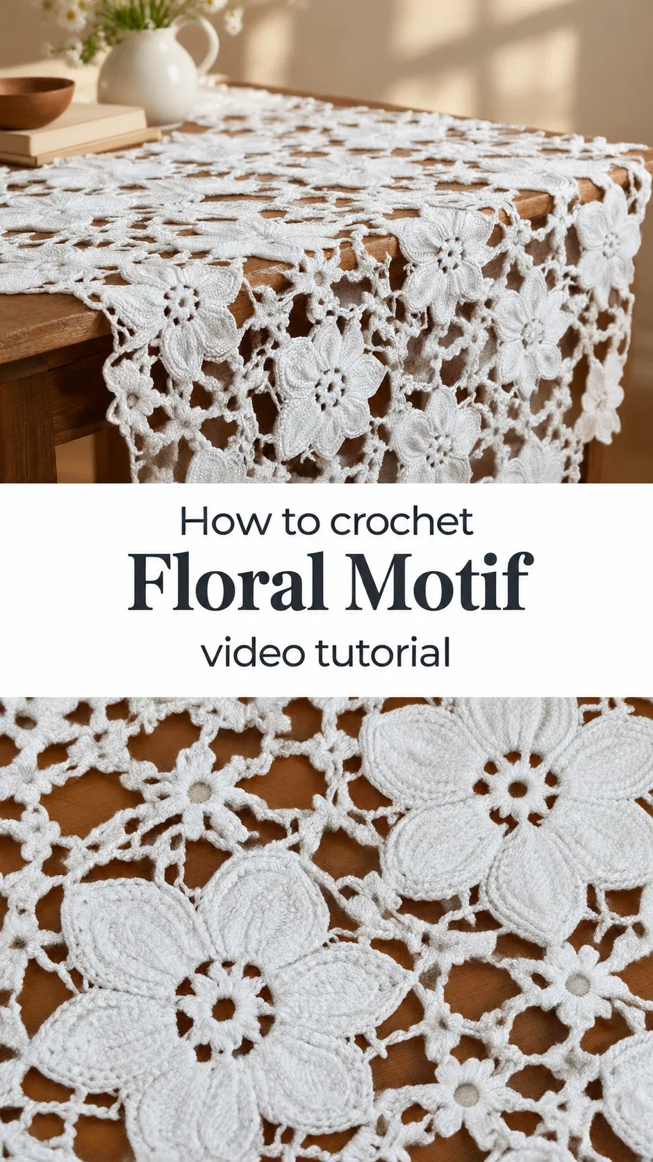 Crochet Floral Motif: A Timeless Lace Masterpiece