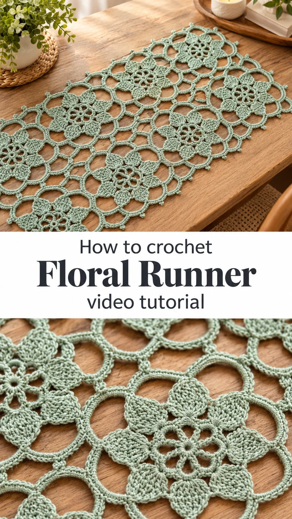 Crochet Floral Runner: A Timeless and Delicate Accent
