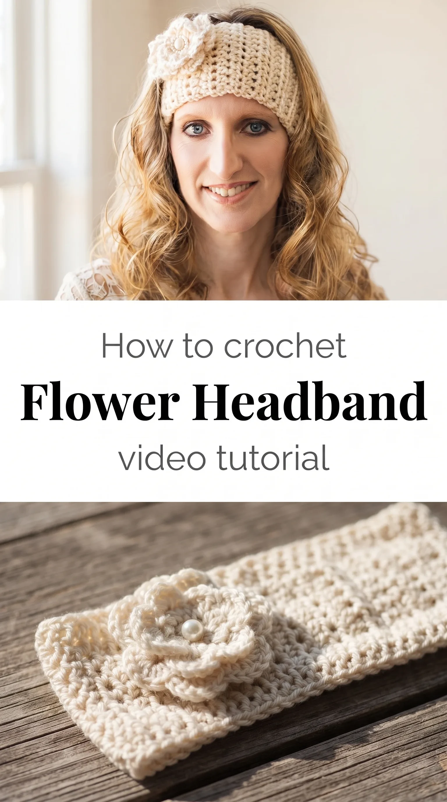 Crochet Flower Headband: A Charming Winter Accessory