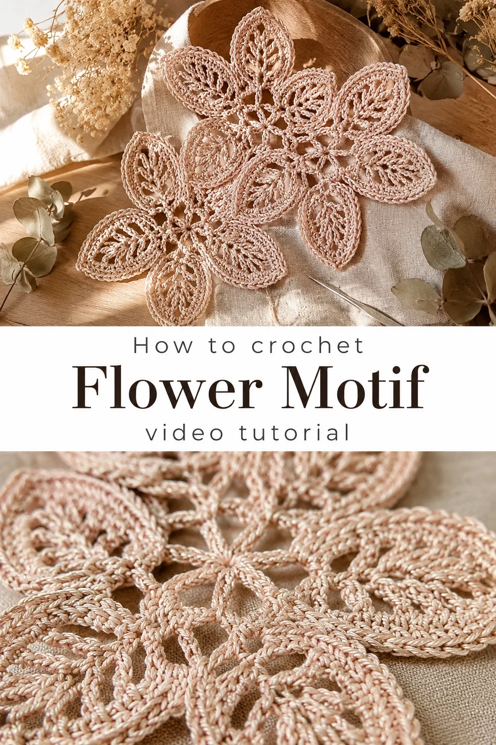 Crochet Flower Motif: A Delicate and Timeless Beauty