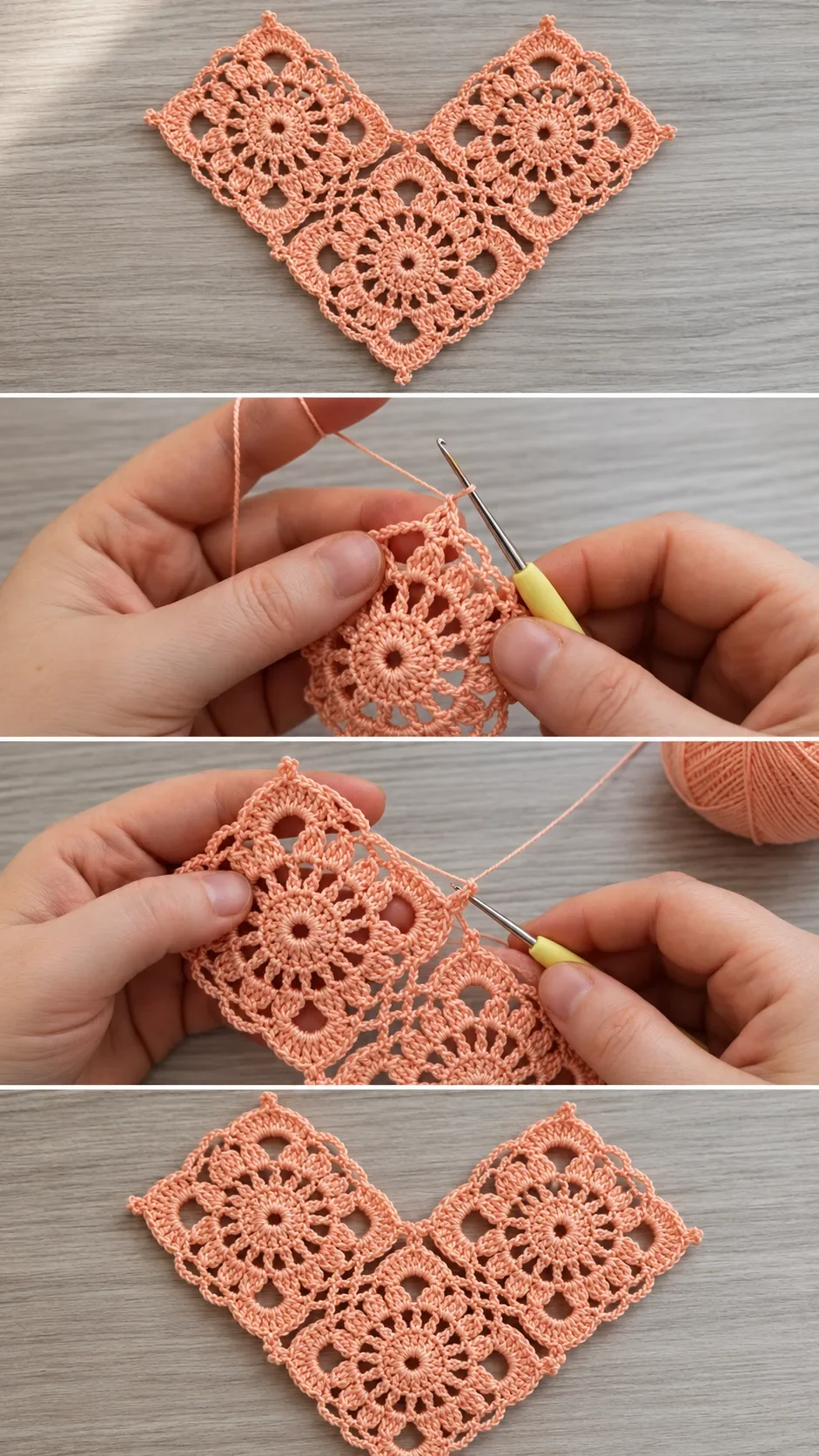 Crochet Flower Square: A Delicate Timeless Classic pattern